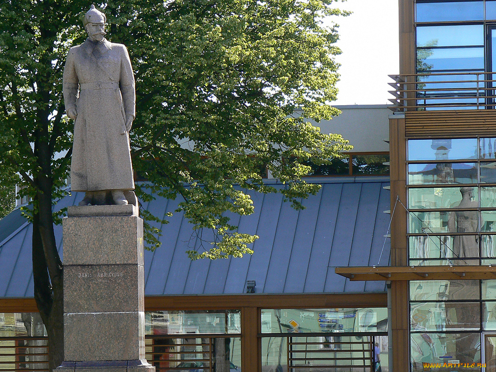 вентспилс, памятник, Яну, фабрициусу, города, памятники, скульптуры, арт, объекты