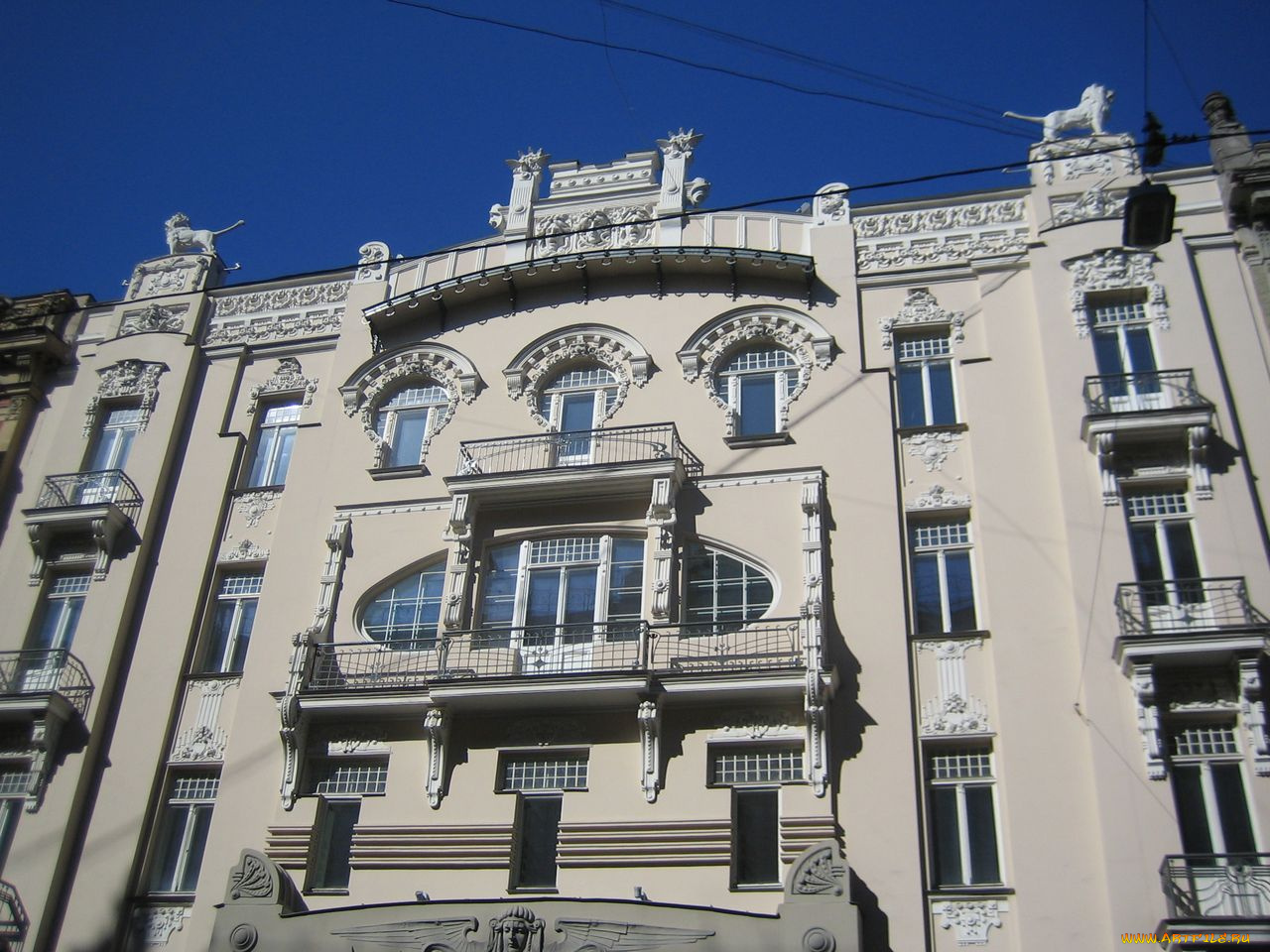 рижский, югендстиль, города, рига, латвия