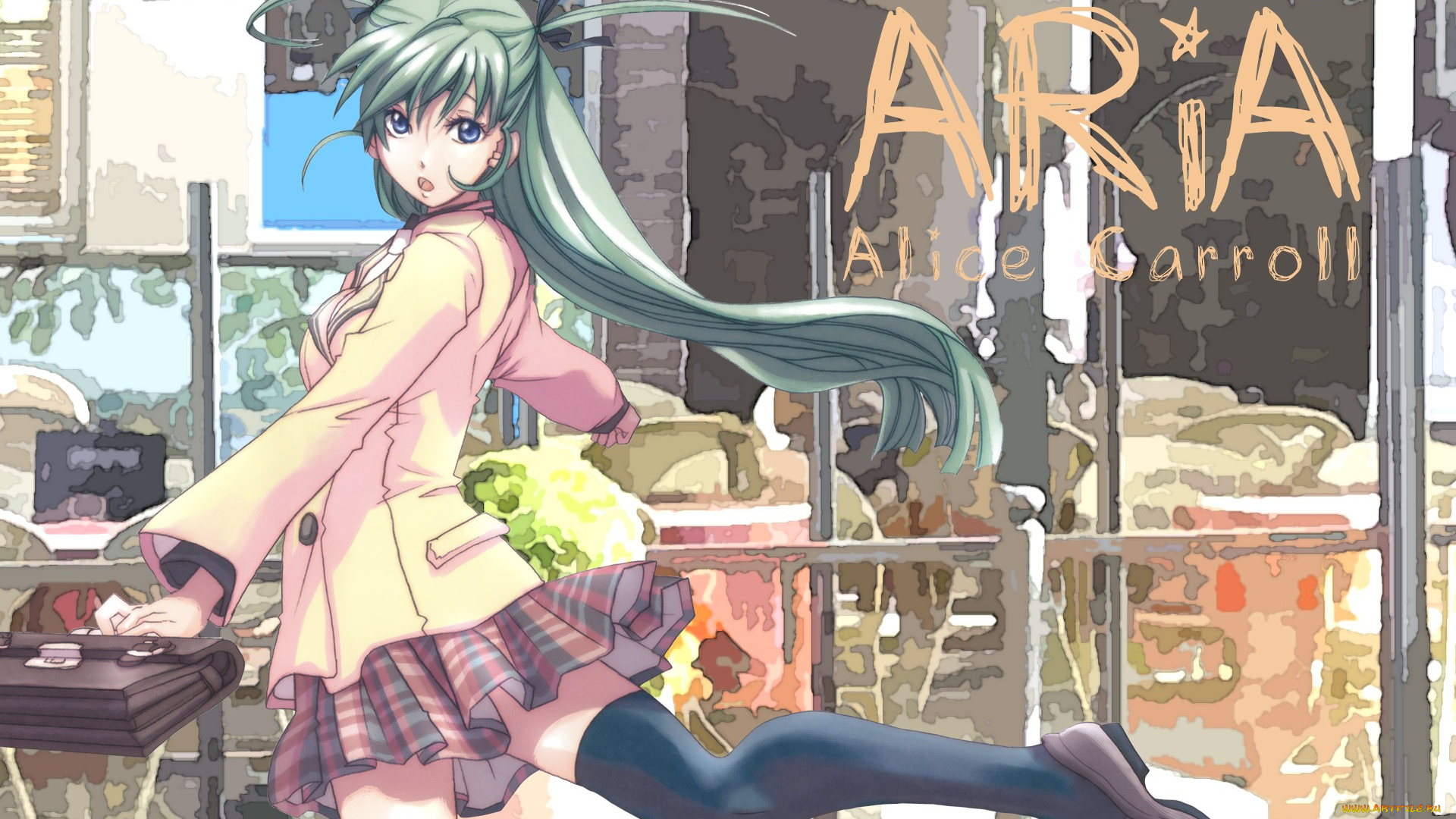 аниме, aria, девушка