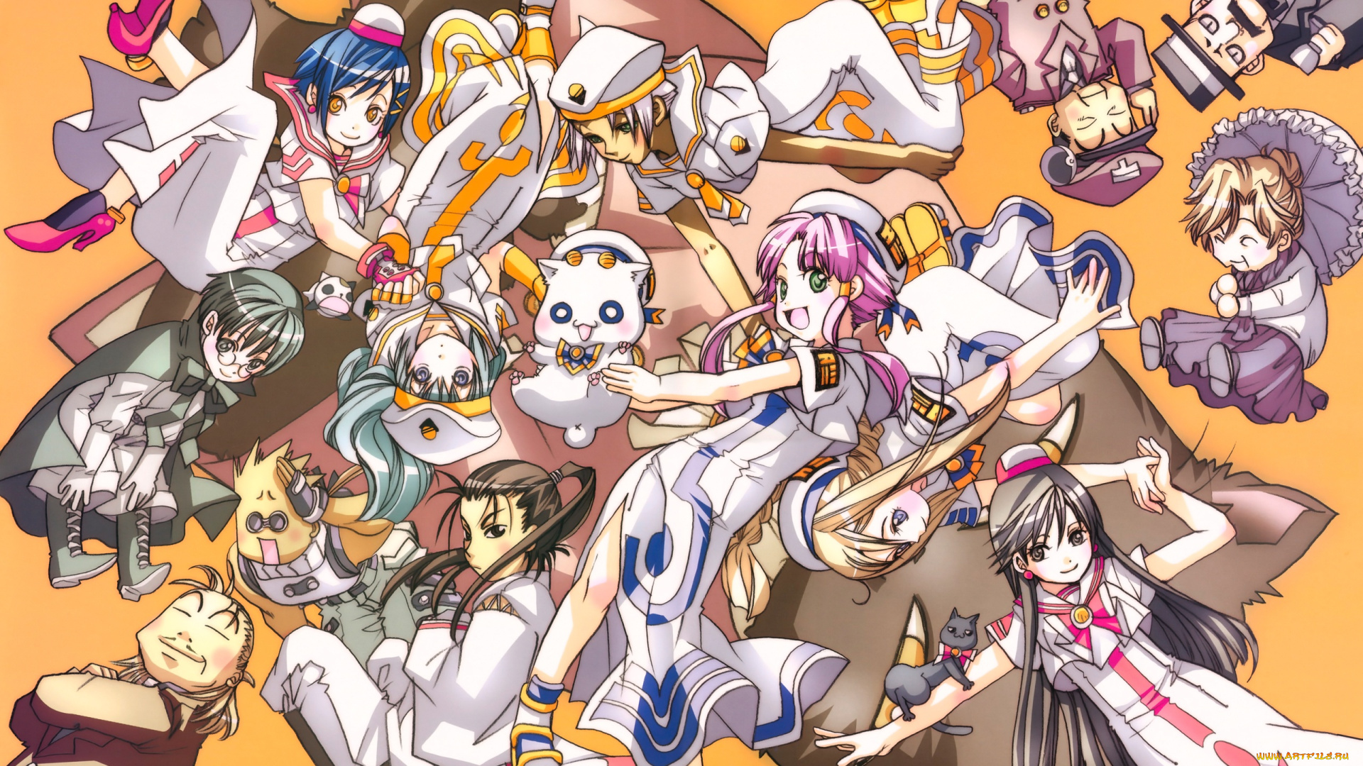 аниме, aria, девушки