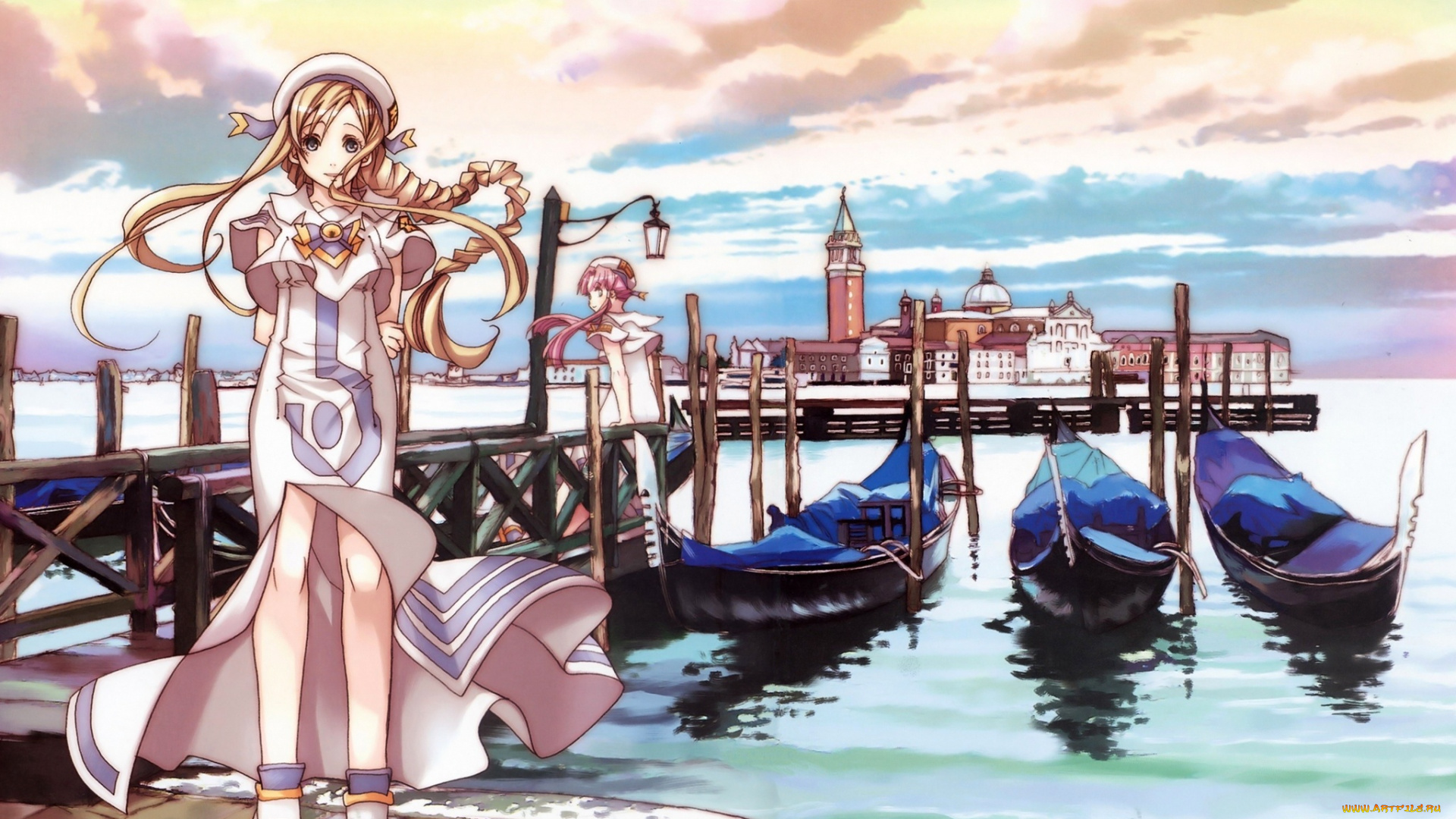 аниме, aria, девушки