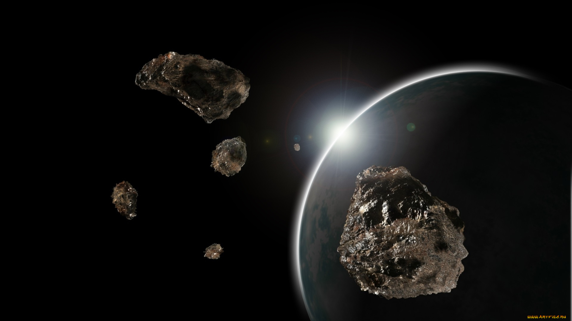 космос, арт, планеты