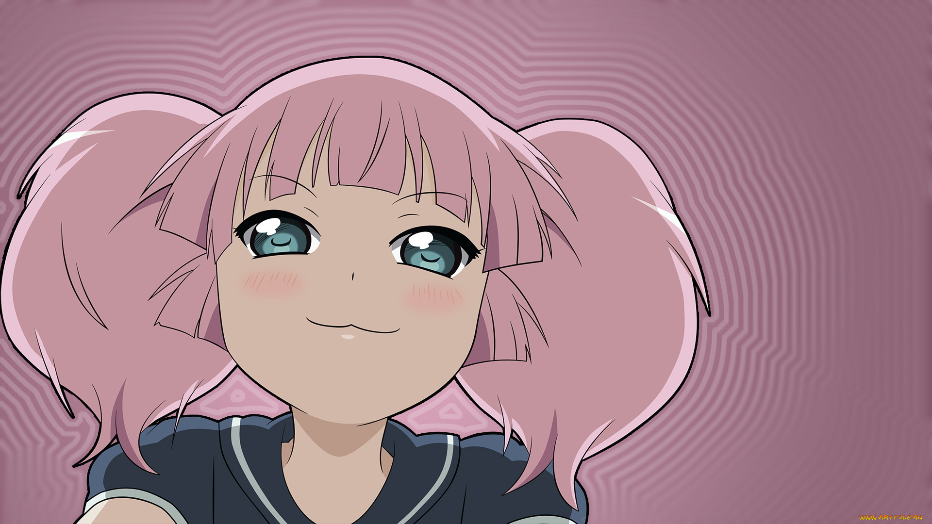 аниме, yuru, yuri, девочка