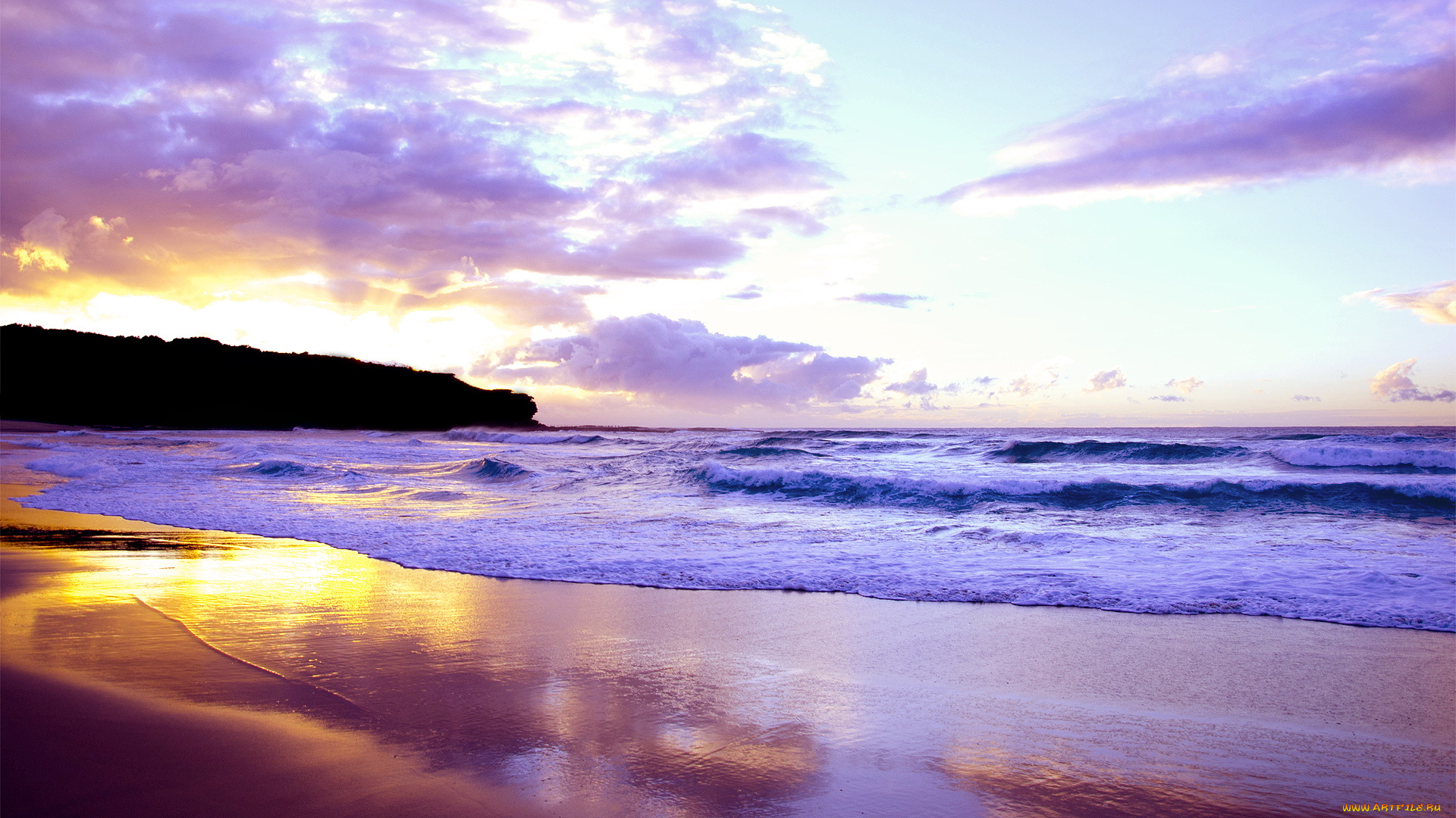 природа, побережье, волны, море