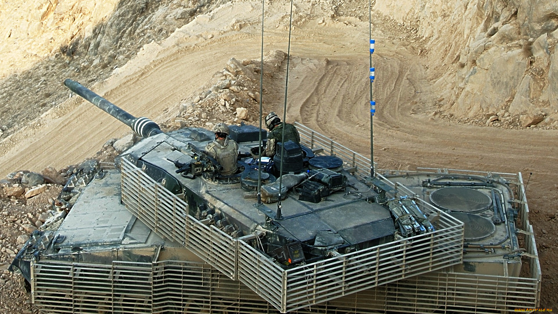 техника, военная, дорога, танк, укрытие