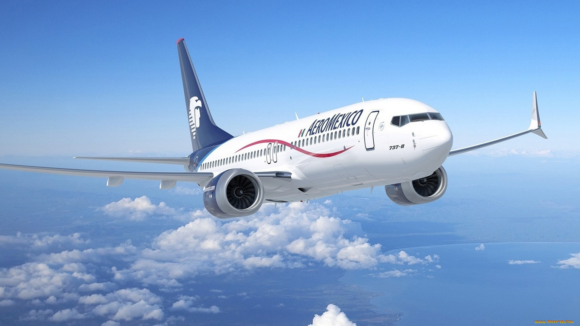 авиация, пассажирские, самолёты, 747, боинг, полет, облака, небо, самолет