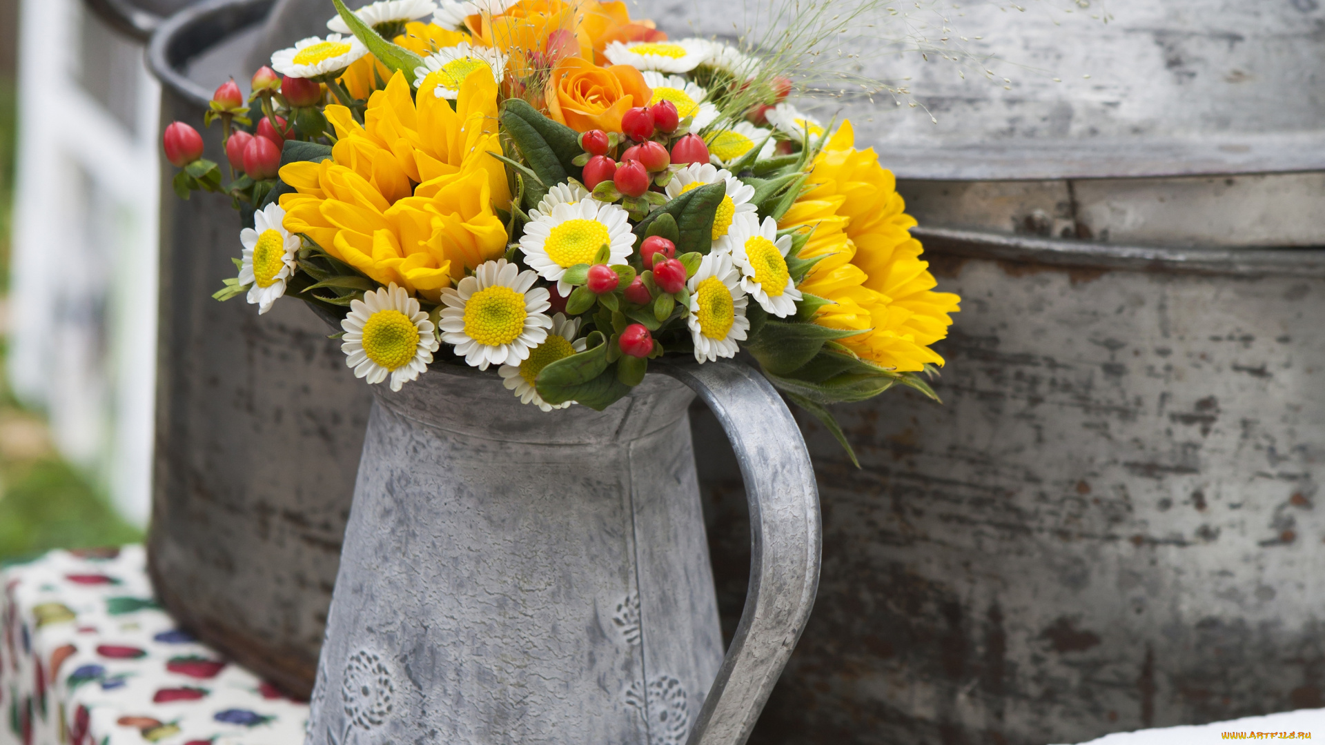 цветы, букеты, , композиции, bouquet, pitcher, flowers, букет, кувшин
