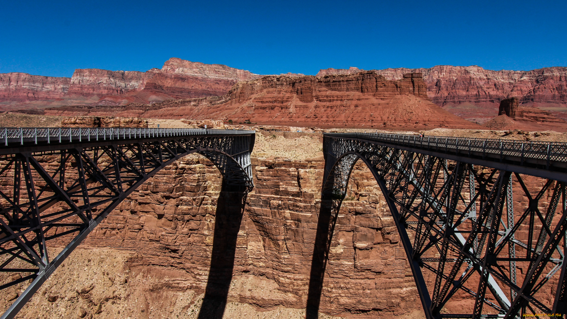 природа, горы, ущелбе, мосты