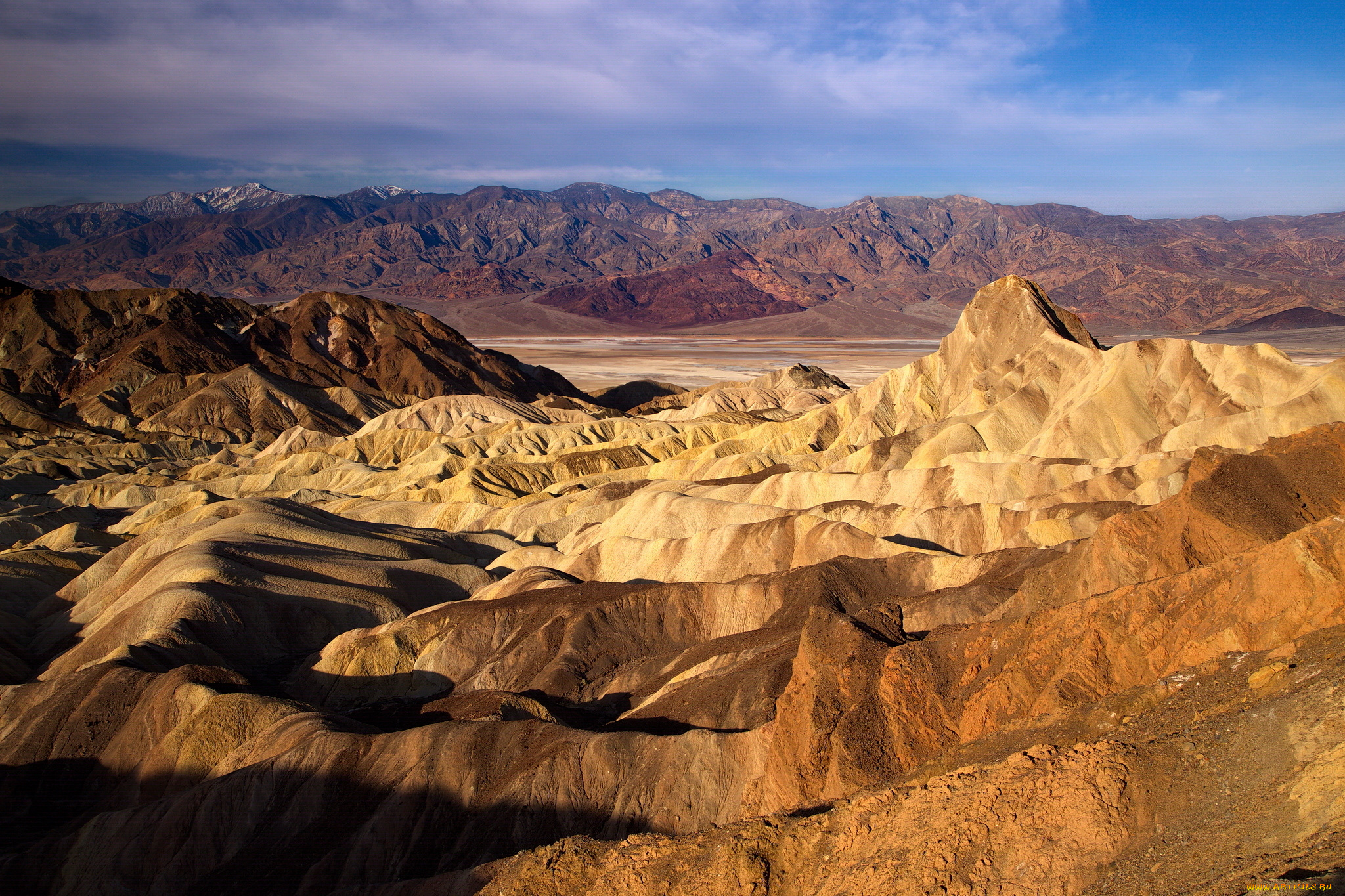 природа, горы, небо, хребет, вершины