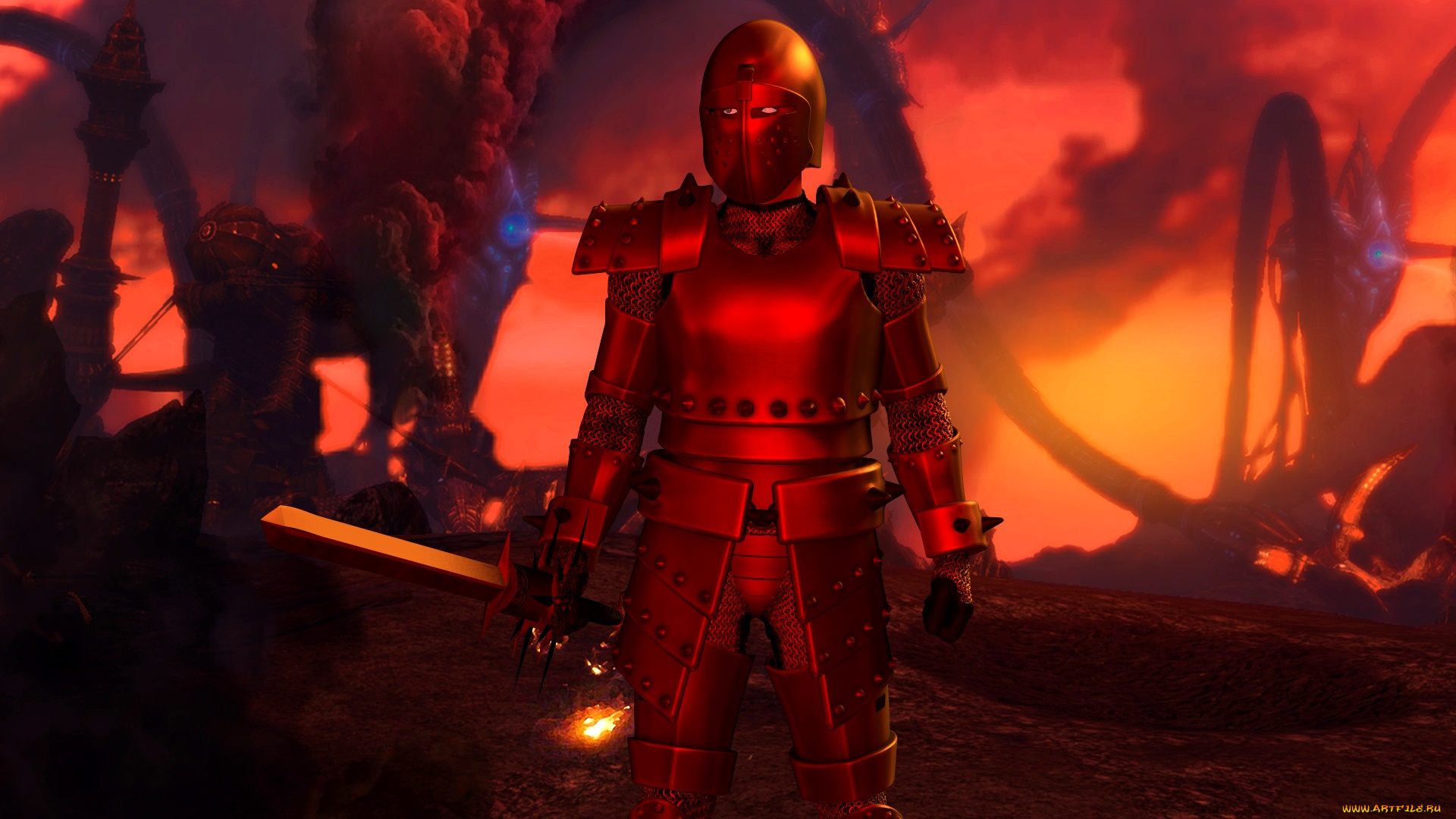 видео, игры, dark, heresy, оружие, доспехи, рыцарь, фон, взгляд, девушка