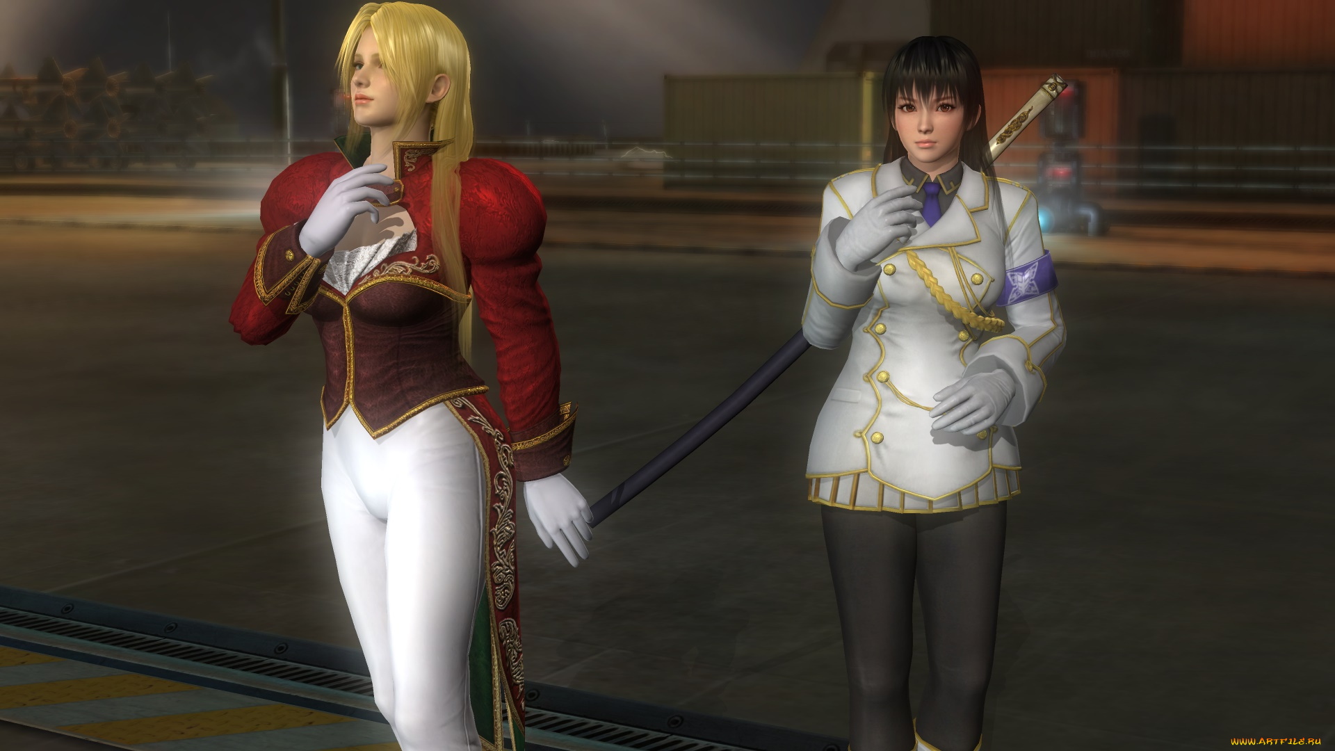 видео, игры, dead, or, alive, 5, взгляд, девушки, фон