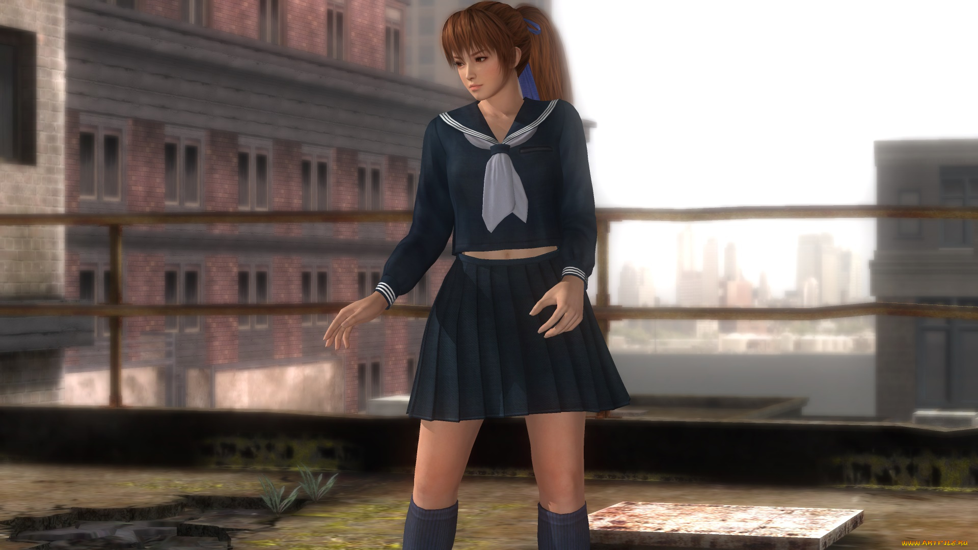 3д, графика, аниме, , anime, девушка, взгляд, фон