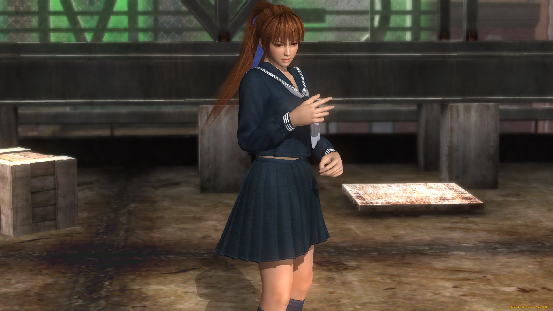 3д, графика, аниме, , anime, девушка, взгляд, фон