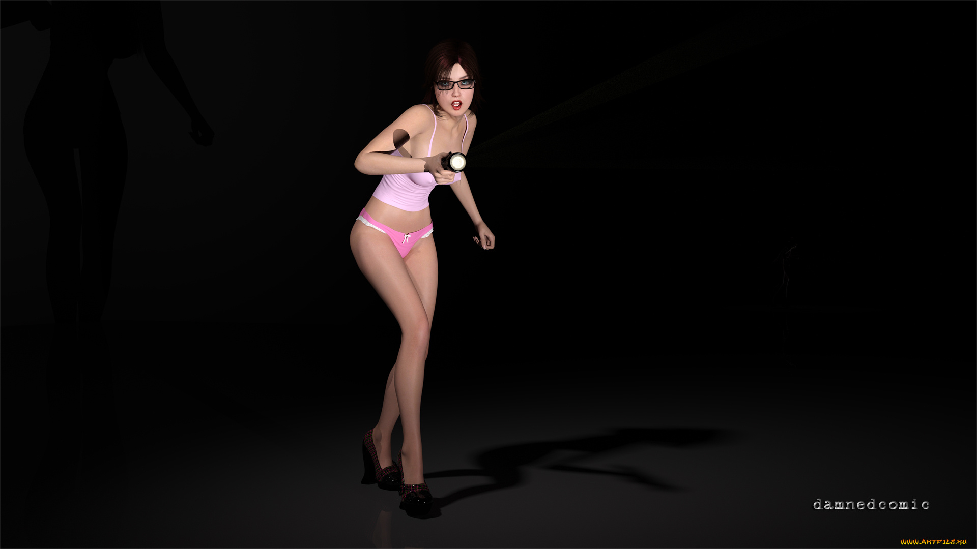 3д, графика, люди, , people, девушка, взгляд, фон