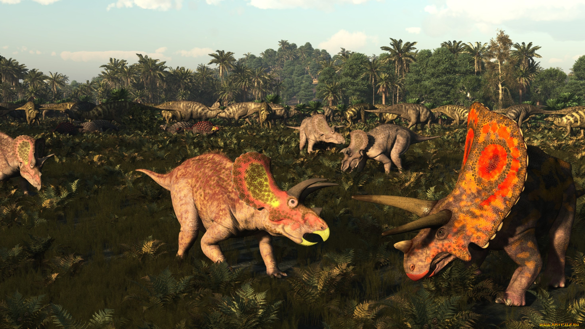 3д, графика, животные, , animals, динозавры