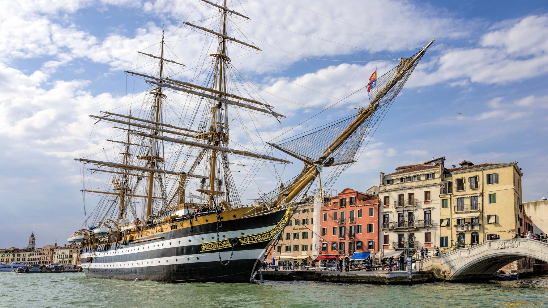 корабли, парусники, мачты