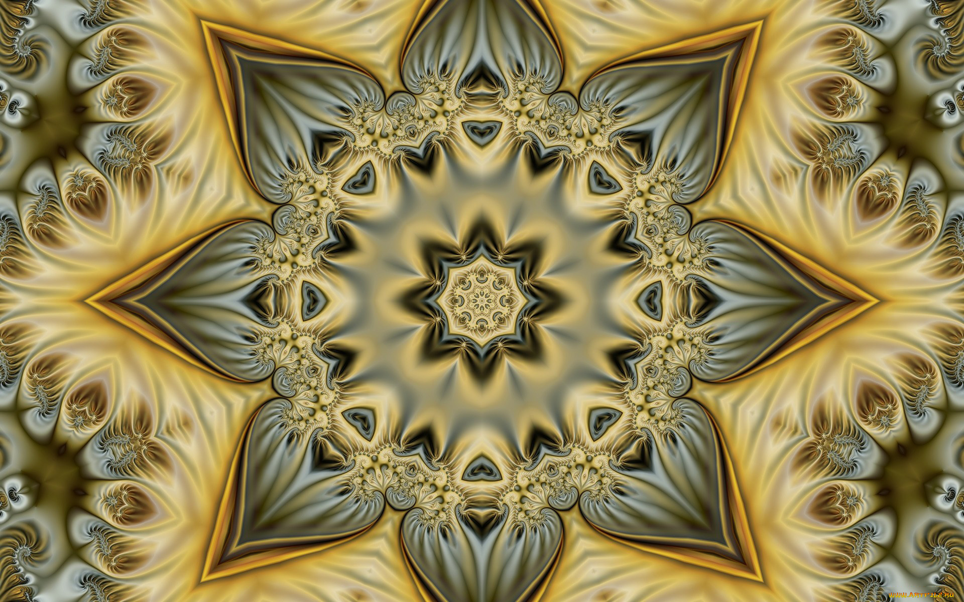 3д, графика, фракталы, , fractal, фон, цвета, узор