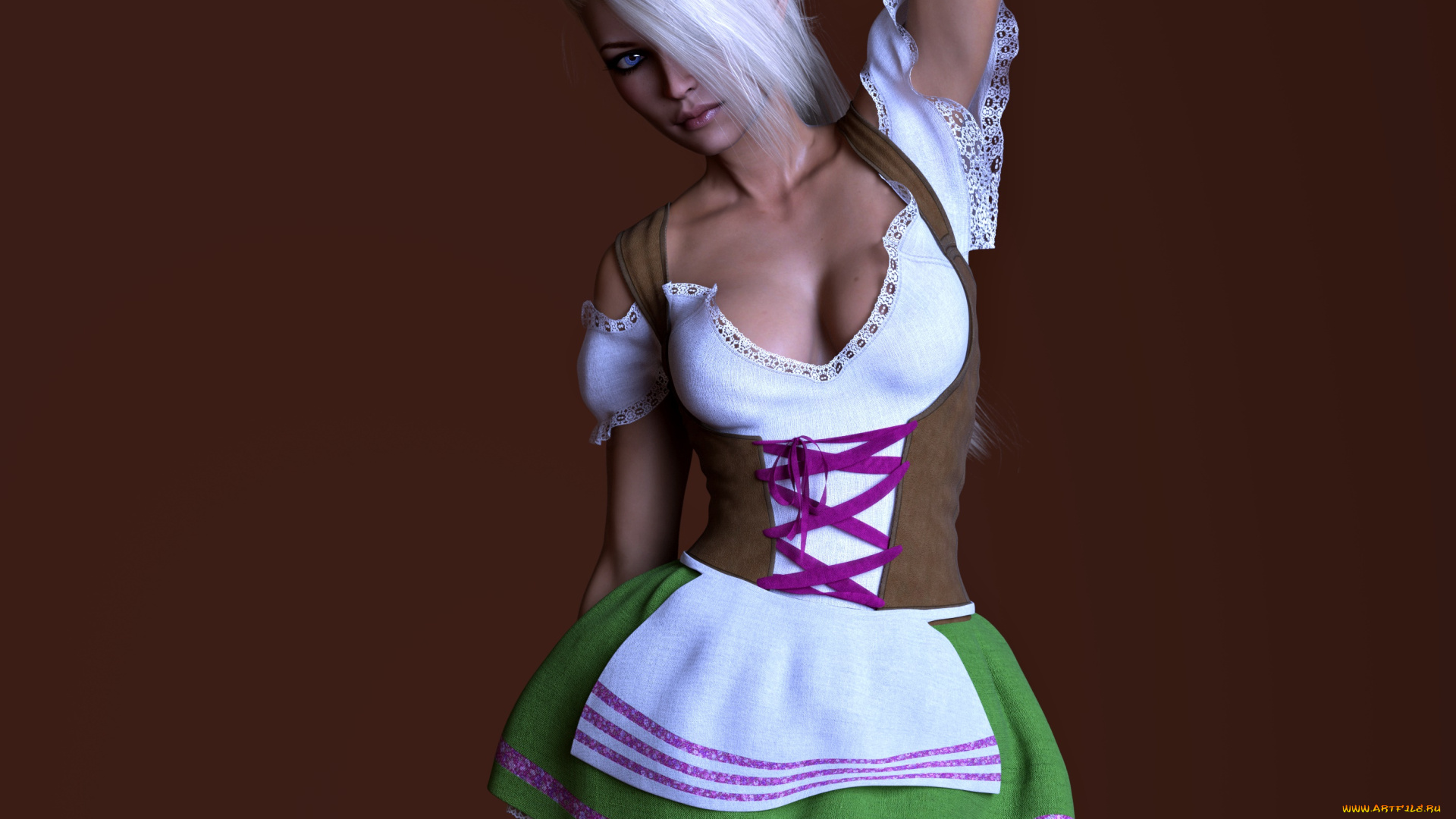 3д, графика, люди, , people, взгляд, девушка, фон