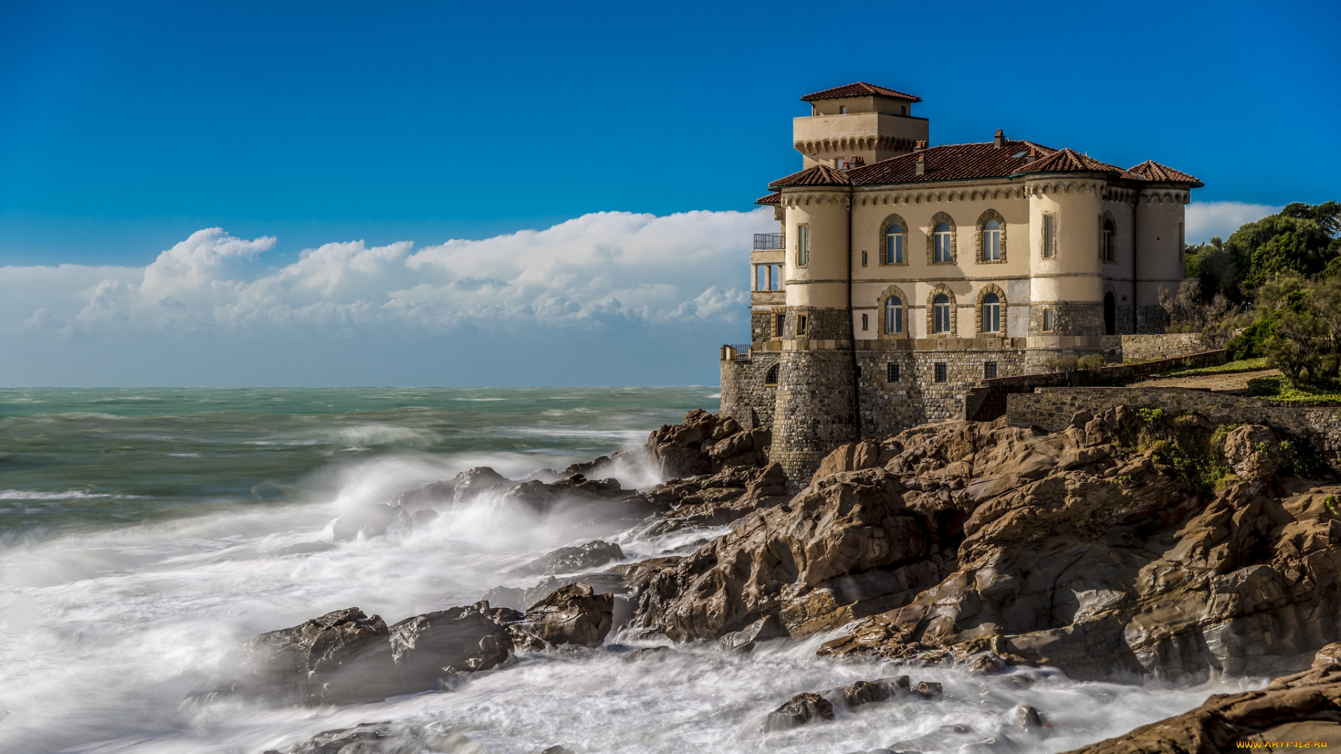 castello, del, boccale, города, замки, италии, побережье