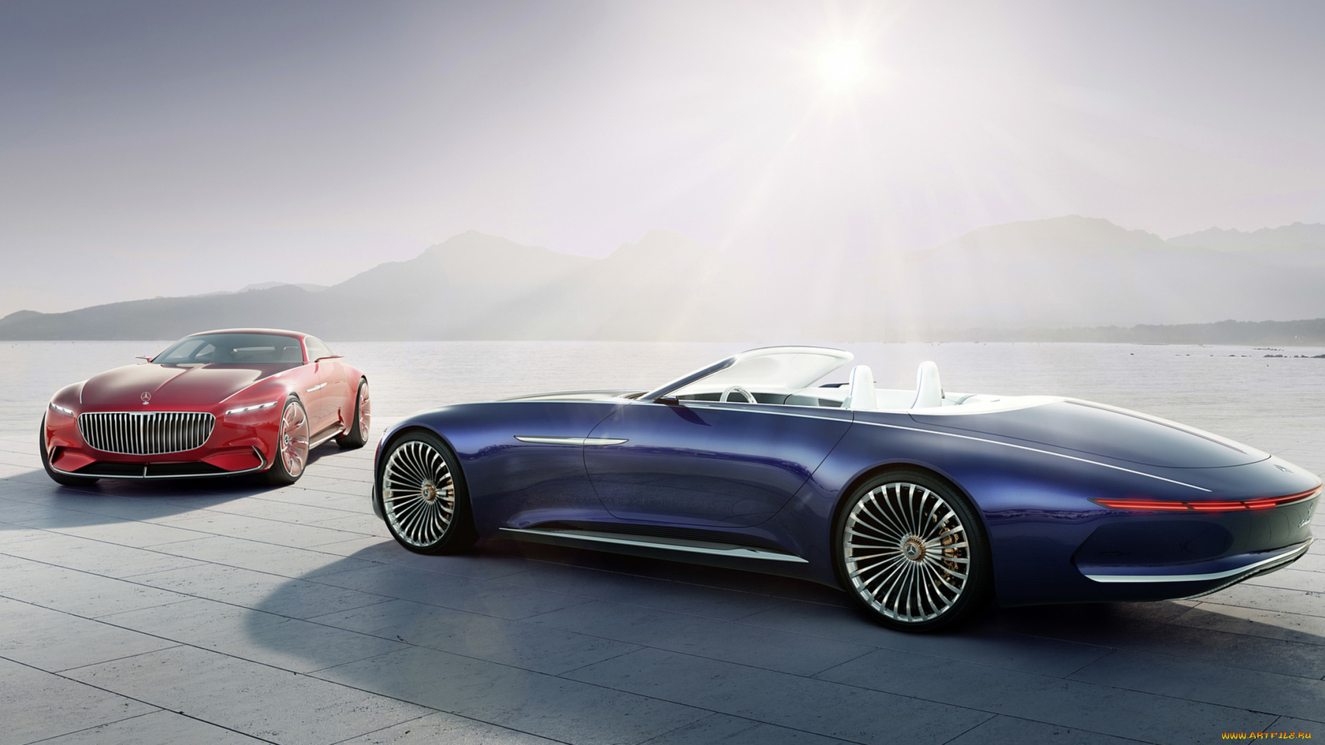 mercedes-maybach, vision, 6, cabriolet, ev, concept, 2017, and, mercedes-maybach, 6, concept, 2016, автомобили, mercedes-benz, mercedes-maybach, vision, 6, cabriolet, ev, 2017, concept, 2016