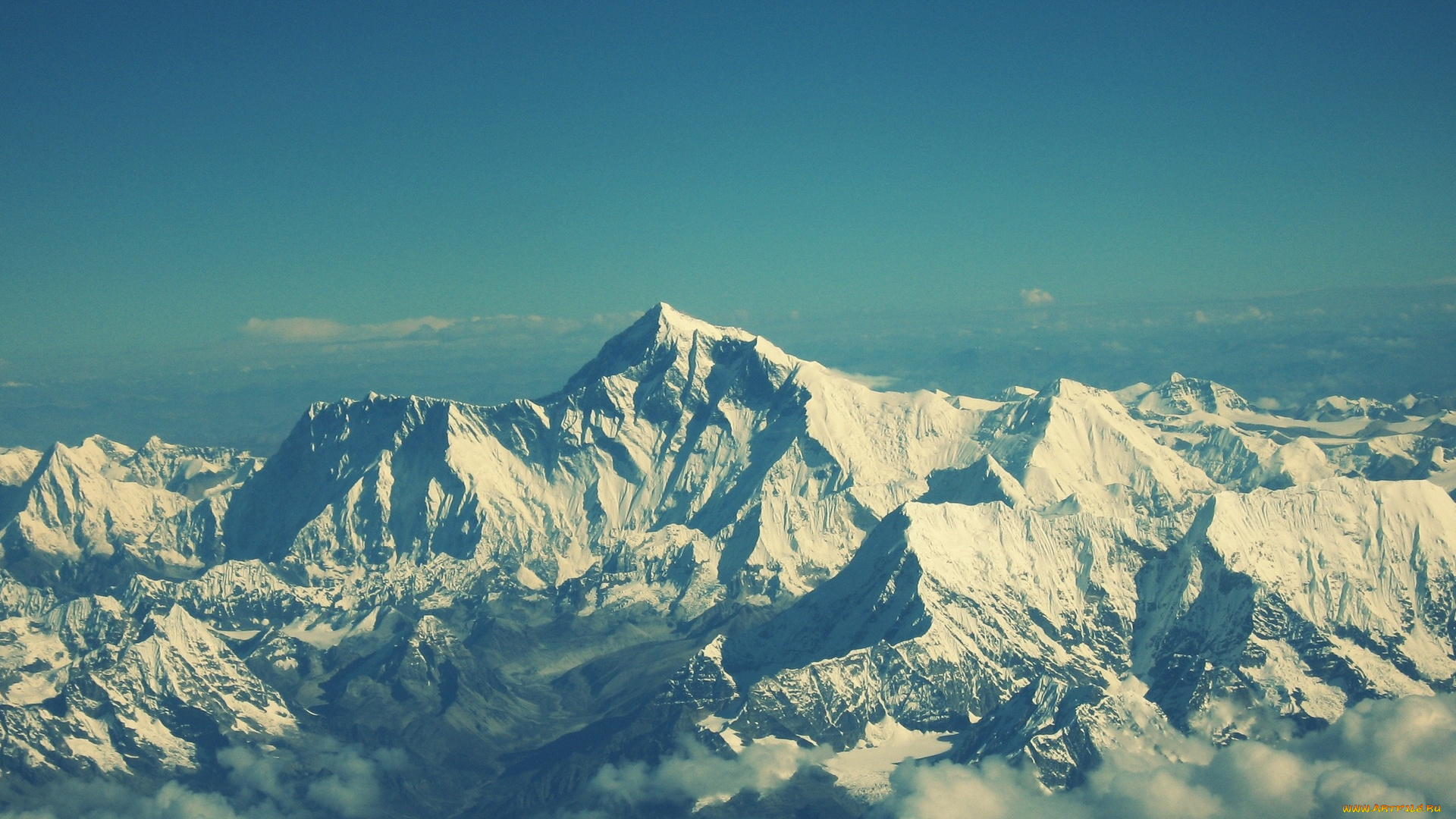 природа, горы, небо, эверест, вершины
