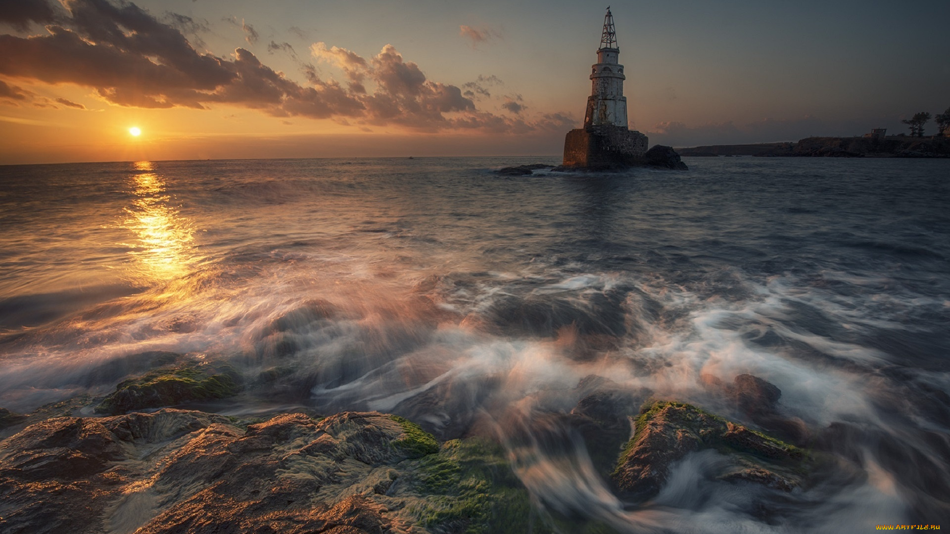 природа, маяки, маяк, краси, матаров, закат, прибой, камни