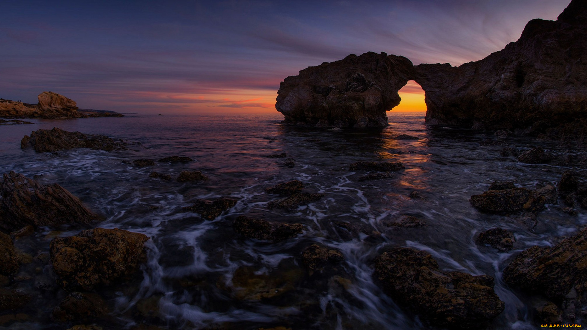 природа, побережье, простор