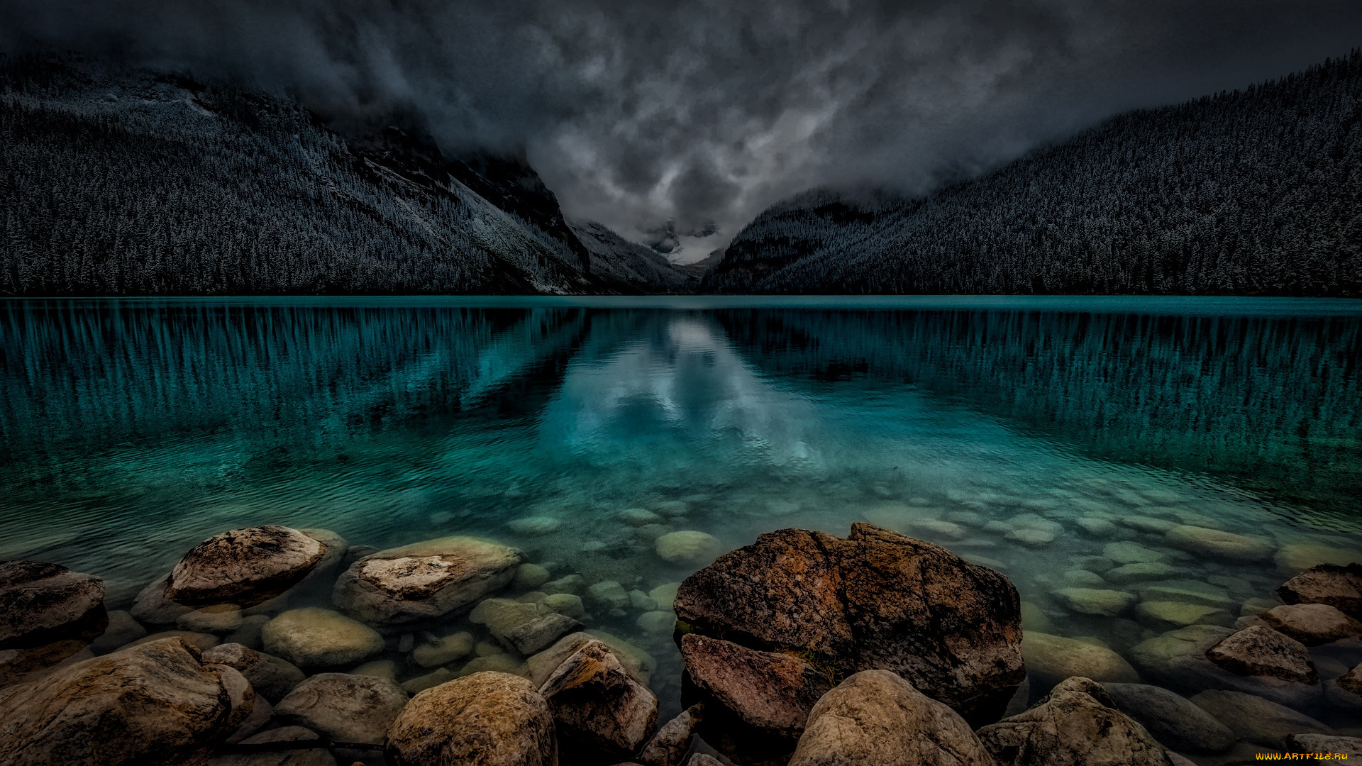 природа, реки, озера, озеро, камни, горы