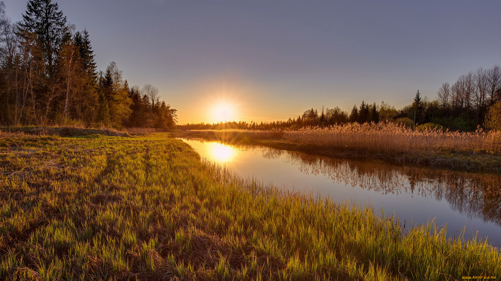 природа, реки, озера, простор