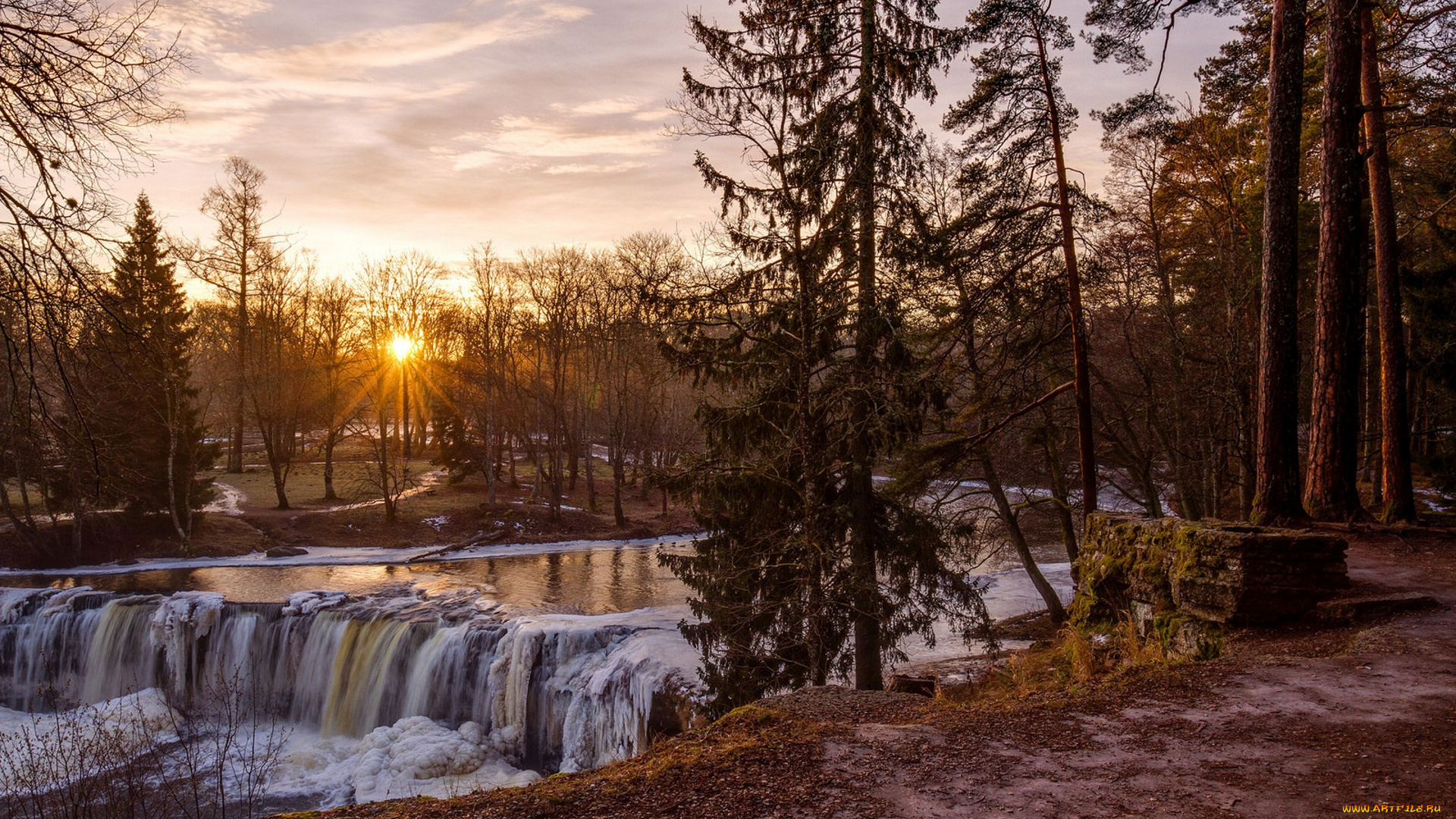 природа, водопады, простор