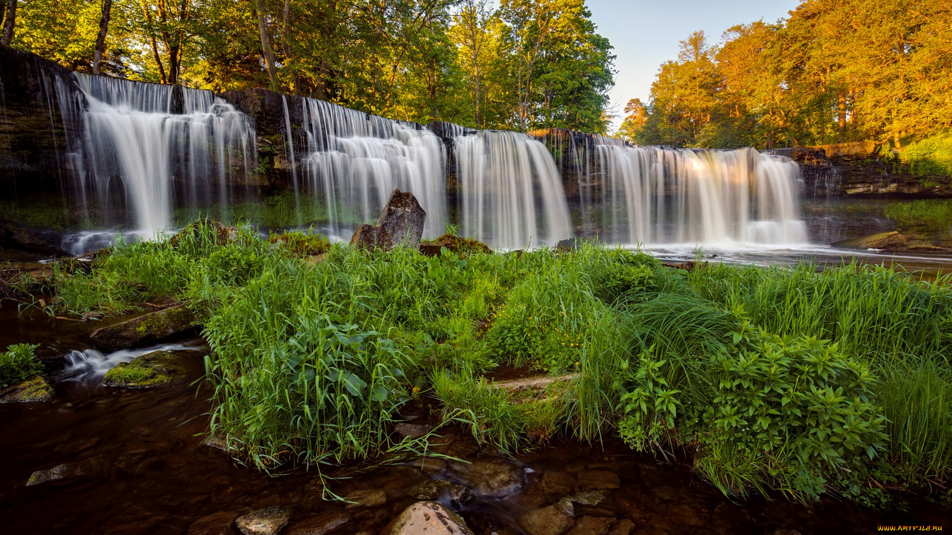 природа, водопады, простор