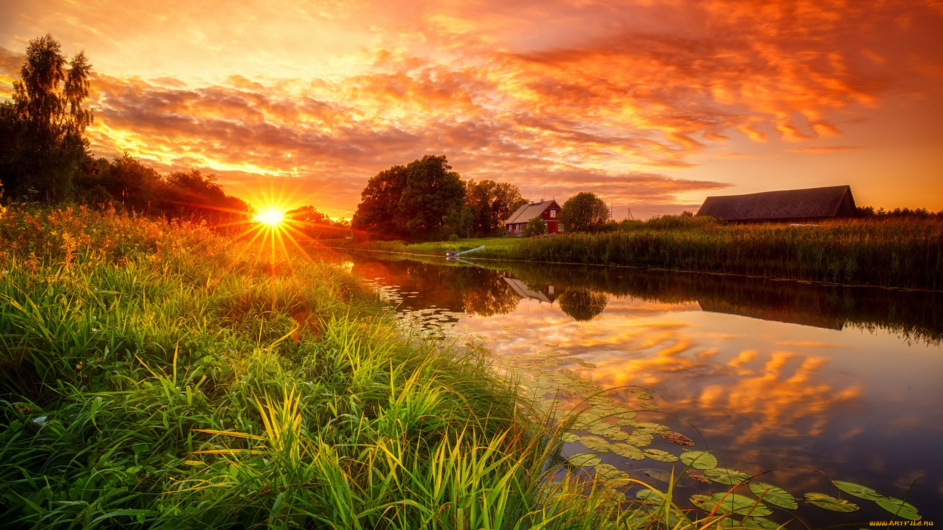 природа, восходы, закаты, простор