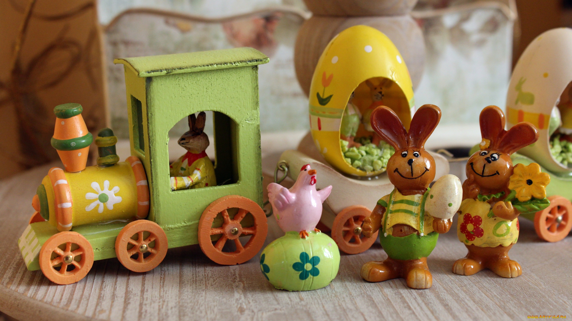 разное, сувениры, пасхальные, яйца, зайцы, декор, праздник