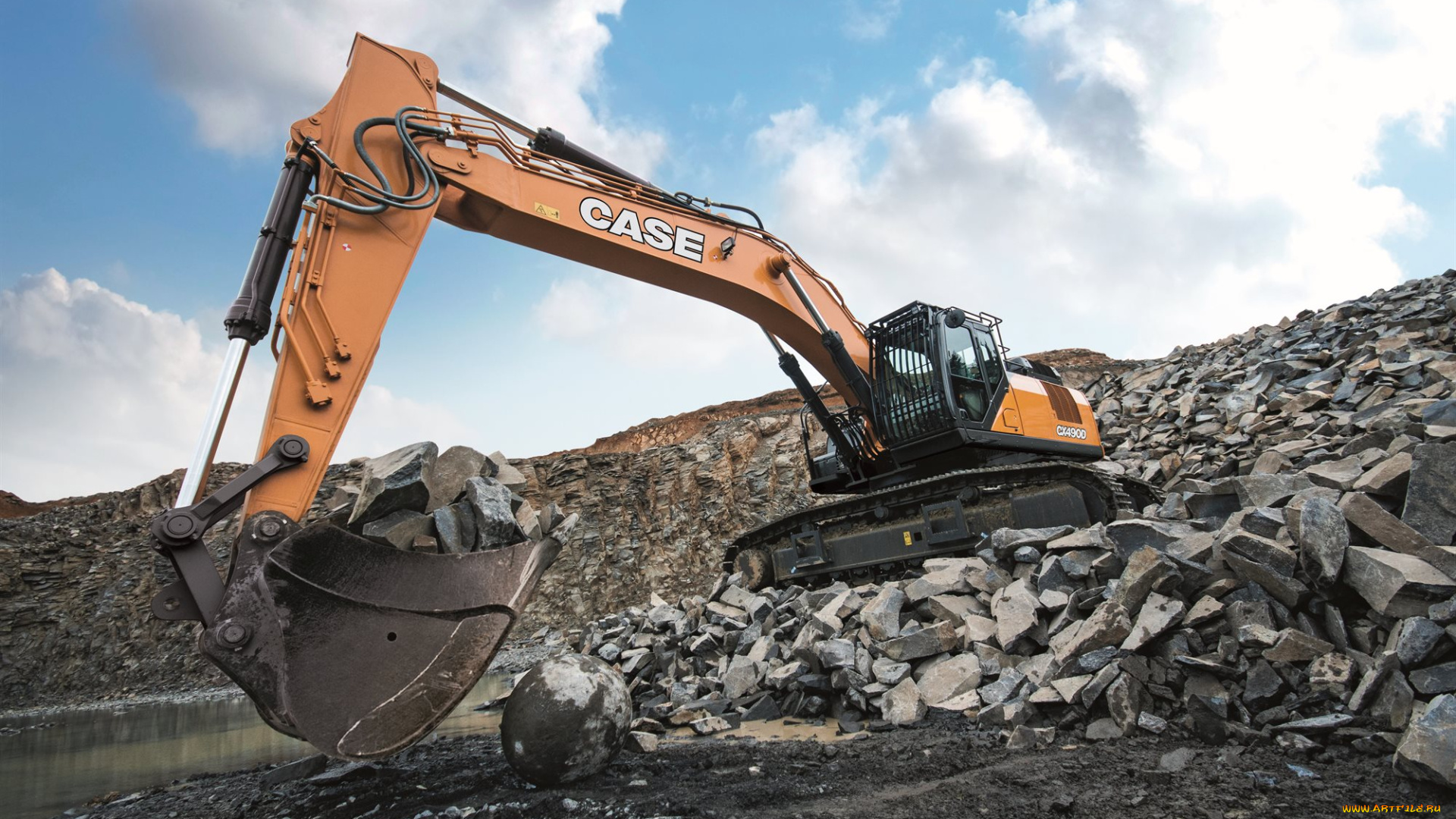 техника, экскаваторы, case