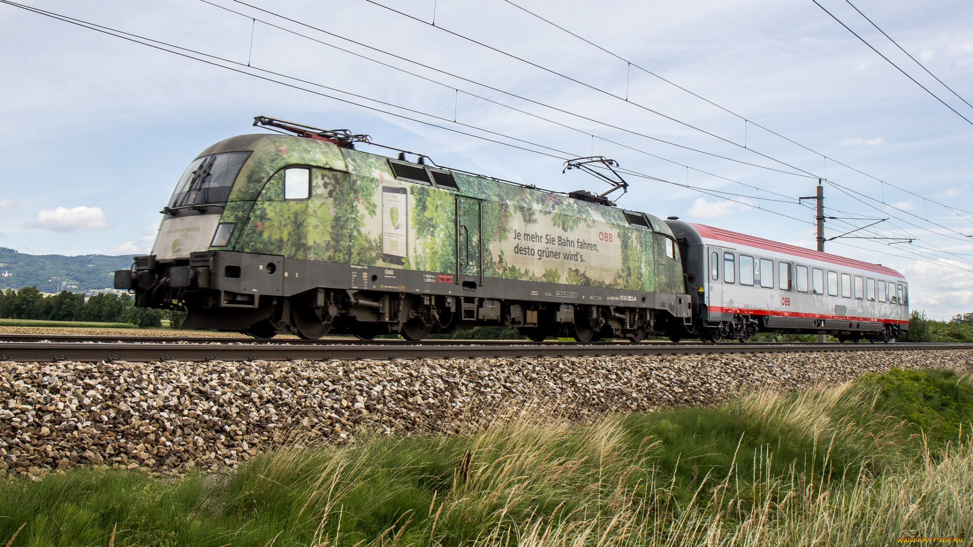 техника, электровозы, локомотив, состав