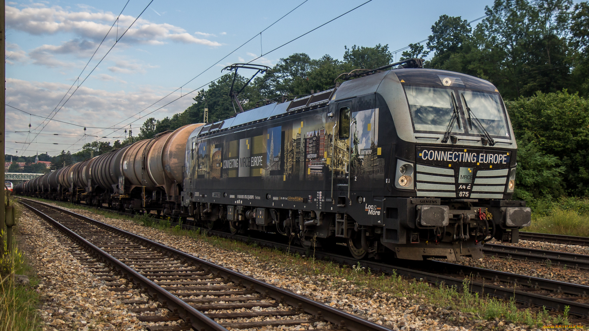 техника, электровозы, локомотив, состав