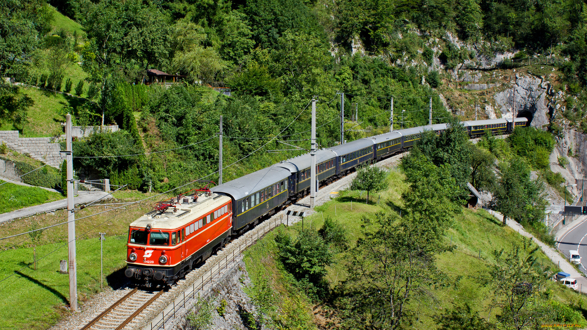 техника, электровозы, локомотив, состав