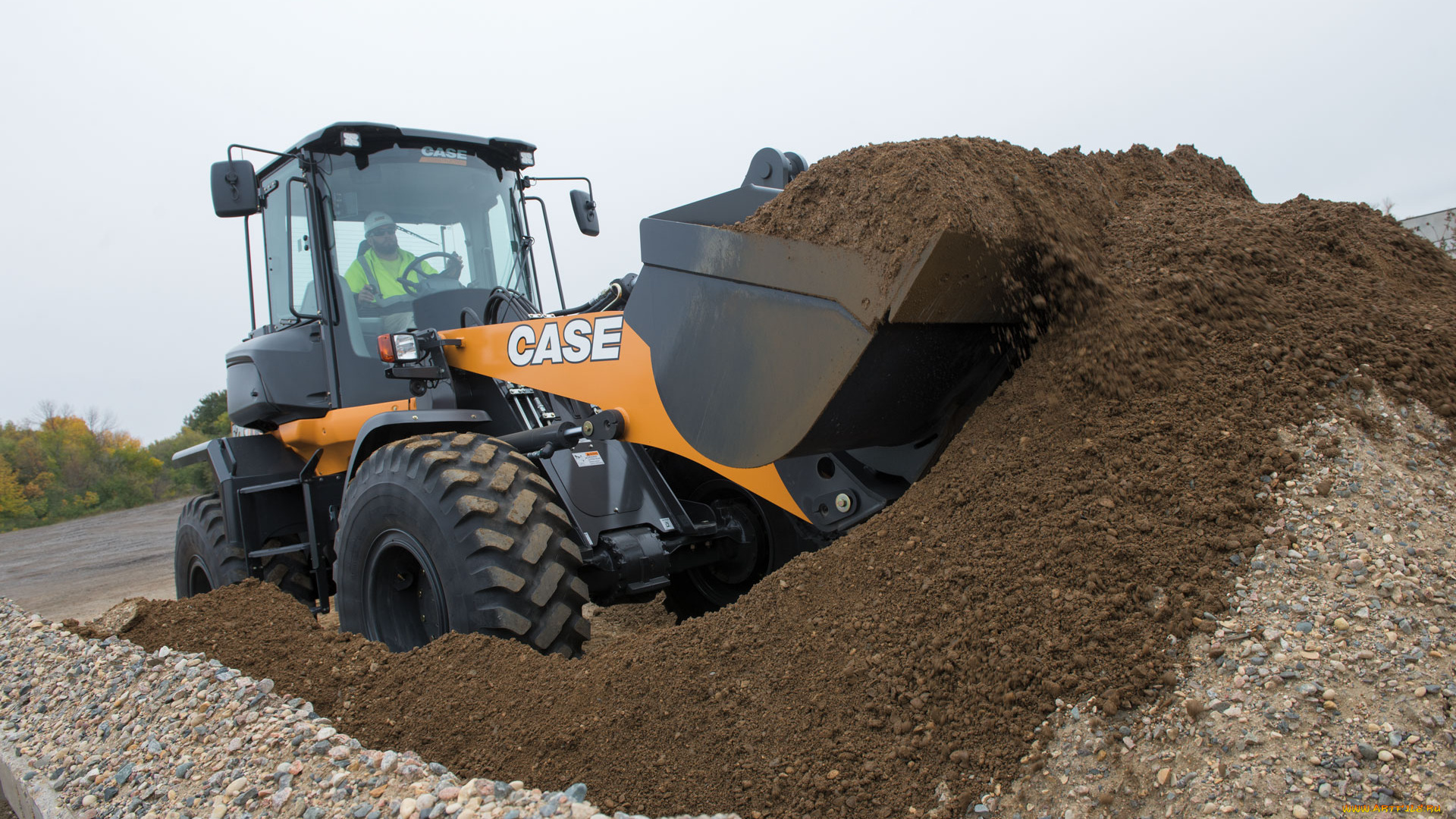 техника, фронтальные, погрузчики, case