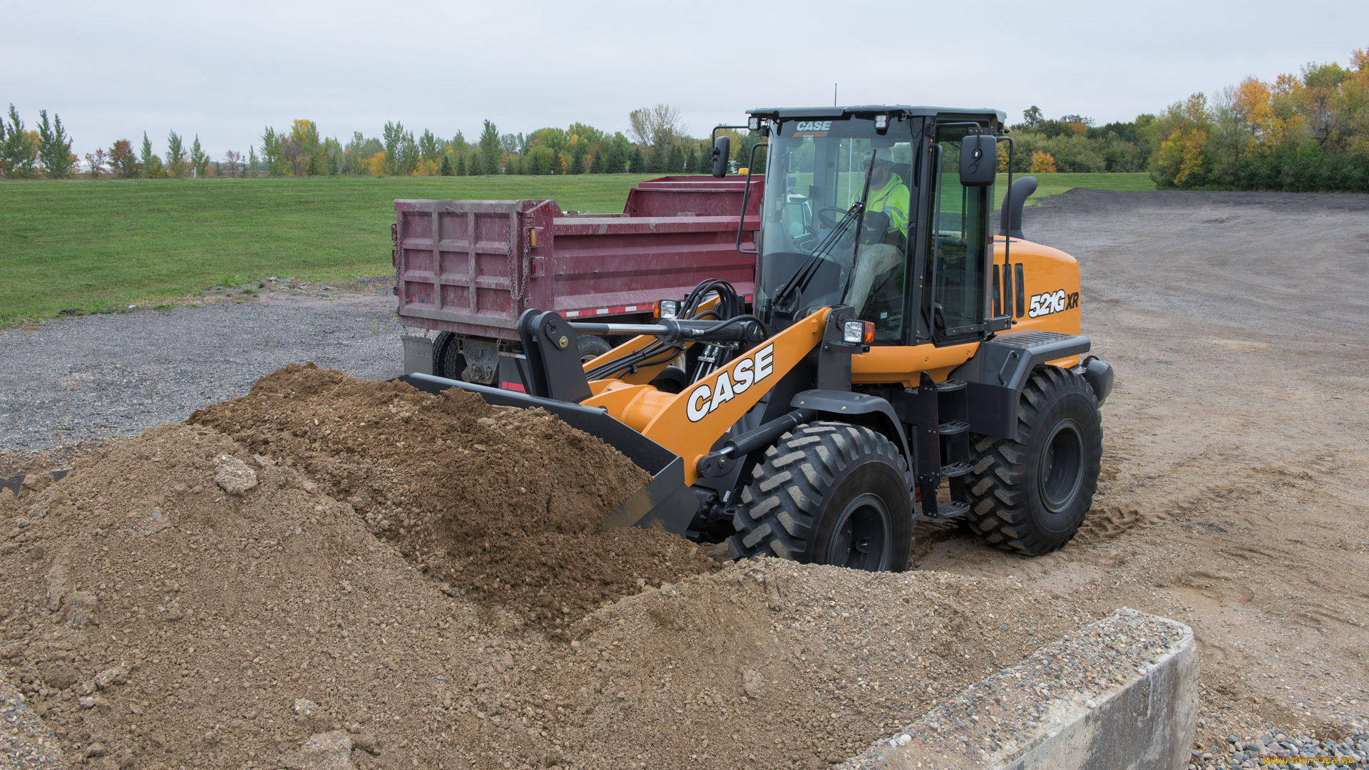 техника, фронтальные, погрузчики, case