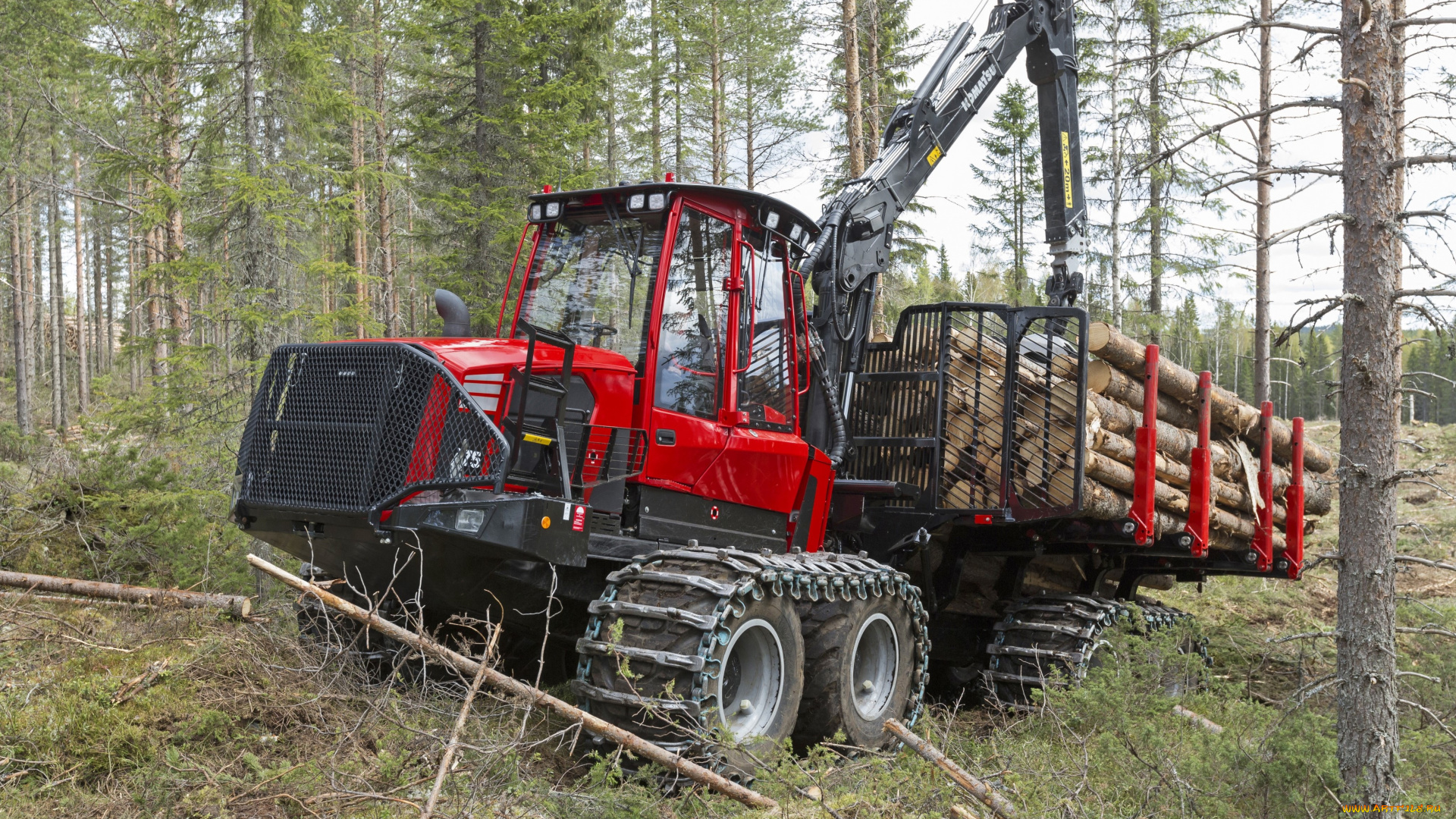 техника, лесоповалочная, техника, komatsu