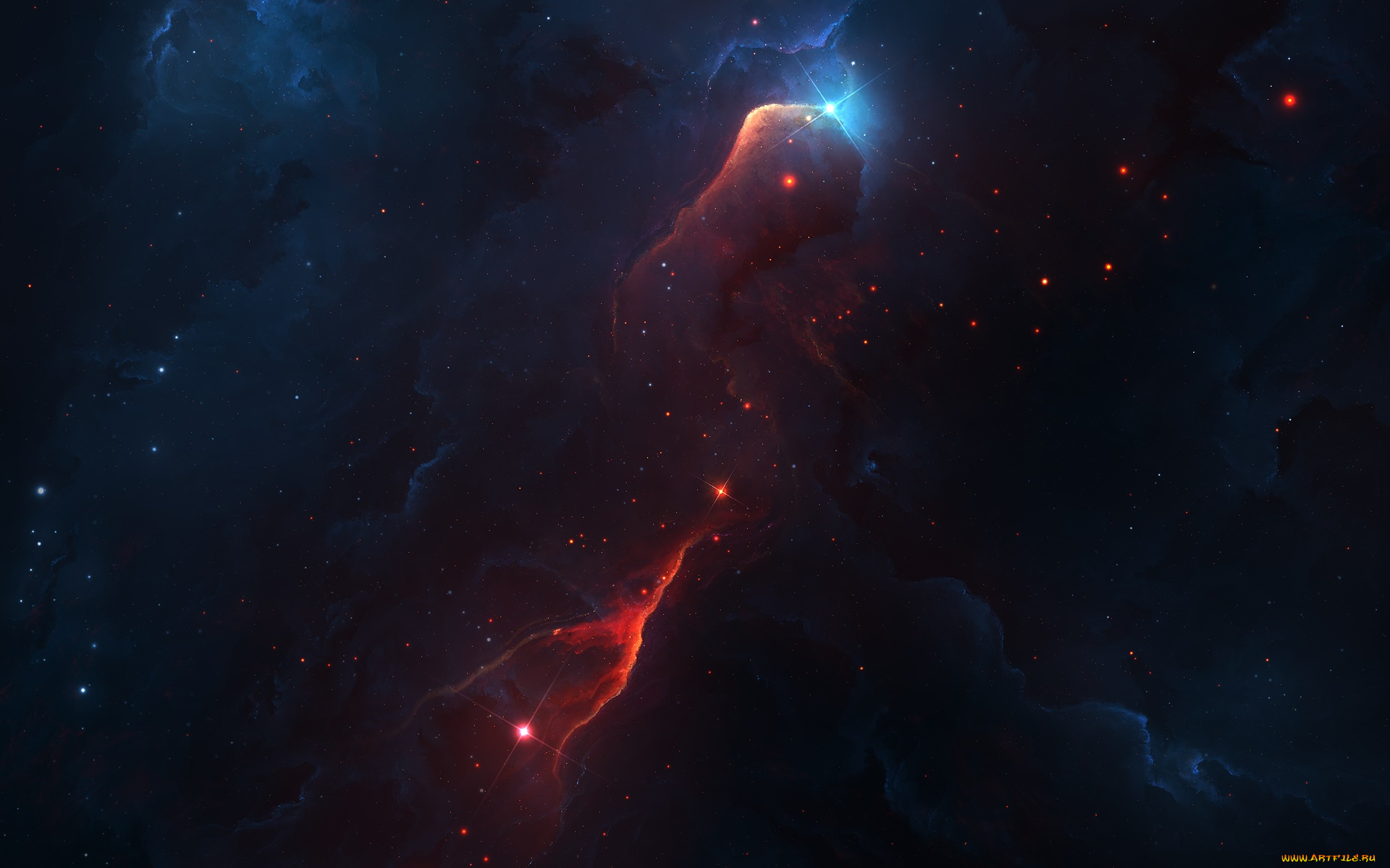 космос, галактики, туманности, звёзды, земля, вселенная, фотошоп, туманность, планеты, луна