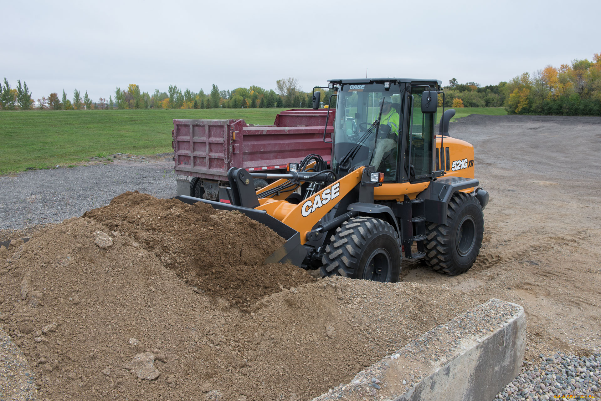 техника, фронтальные, погрузчики, case