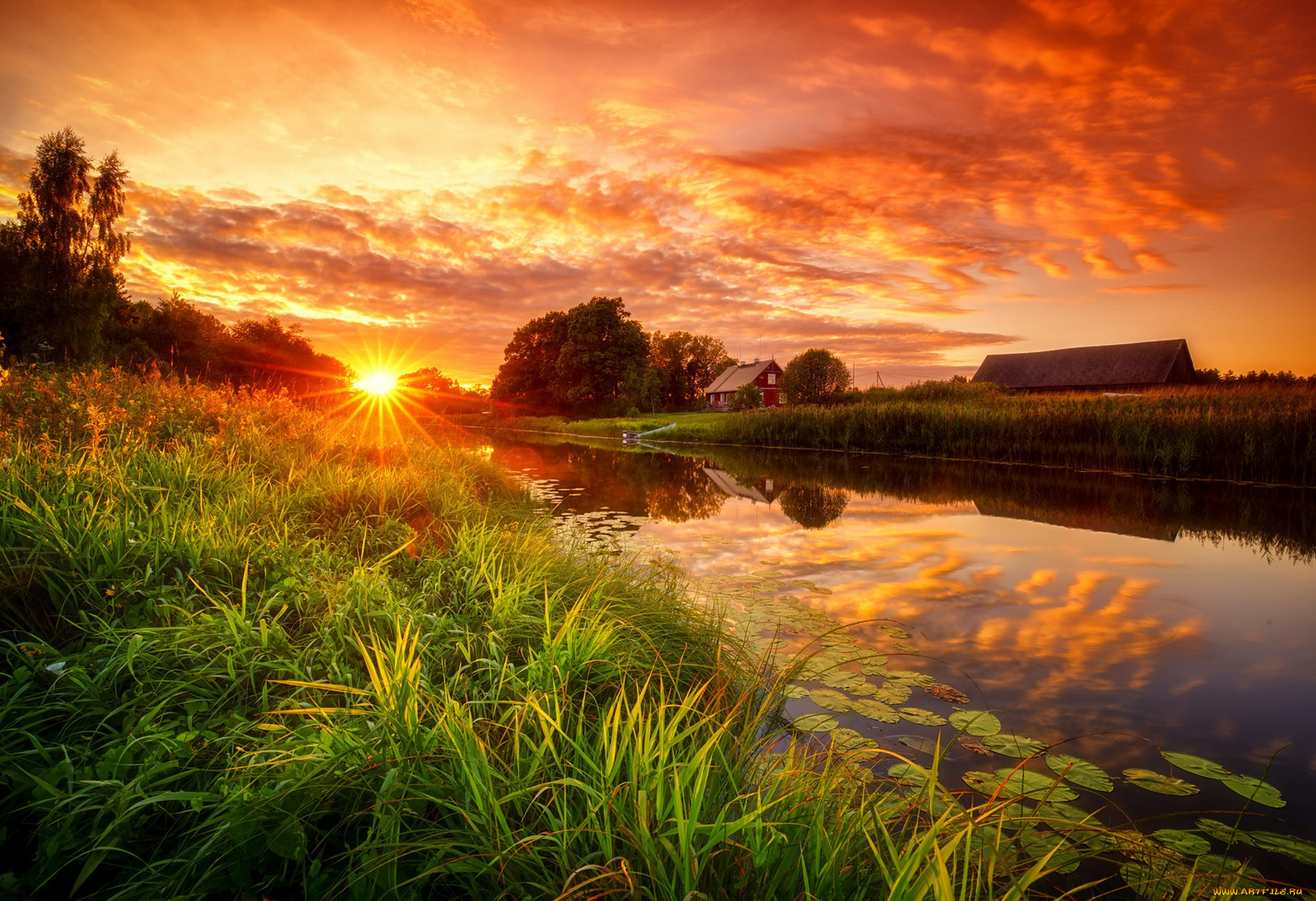 природа, восходы, закаты, простор