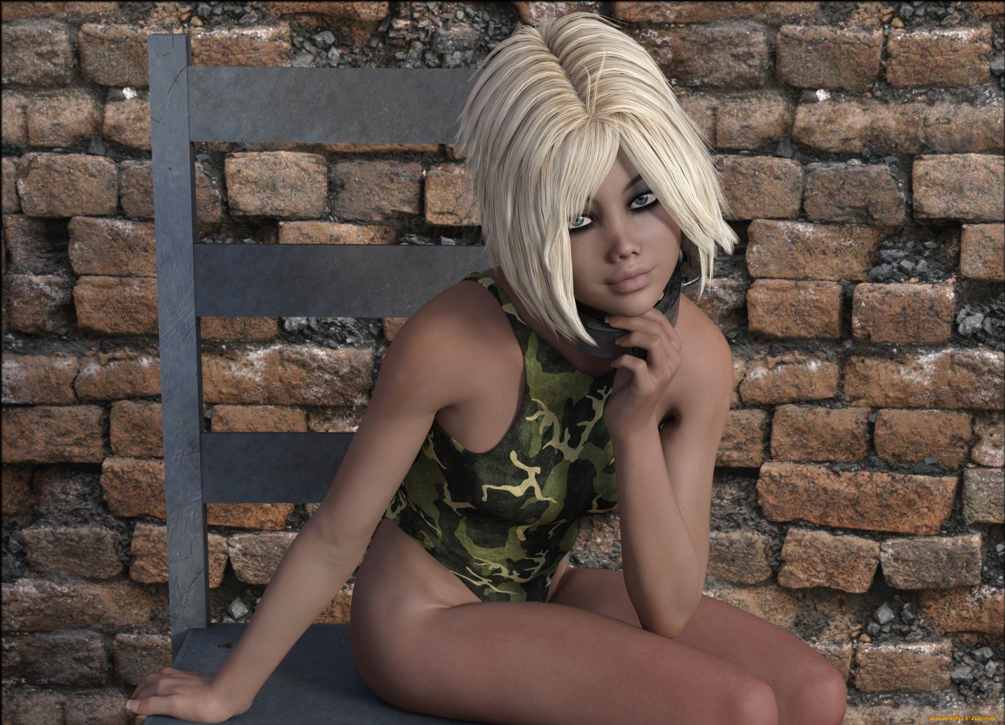 3д, графика, люди, , people, девушка, взгляд, фон