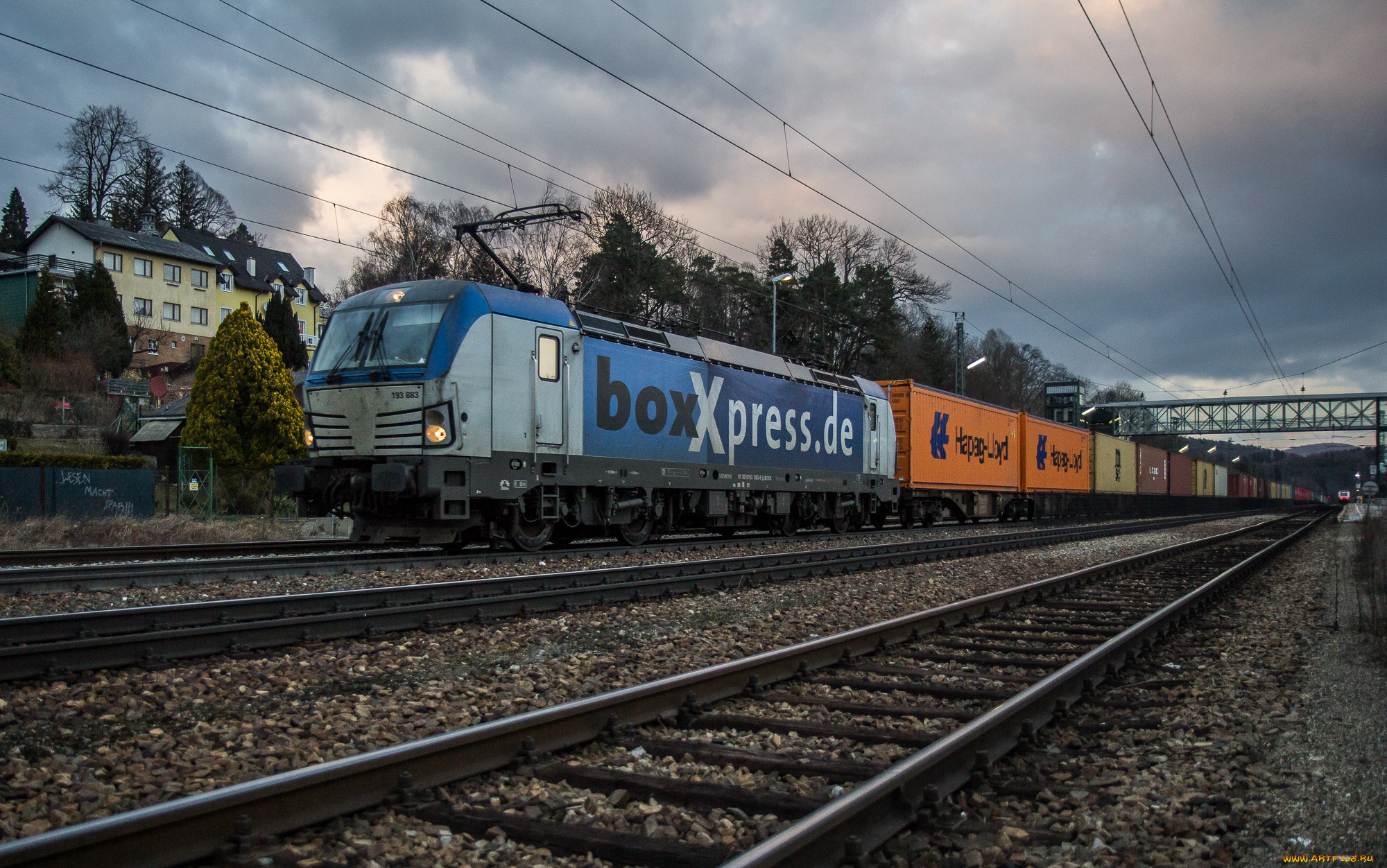 техника, электровозы, локомотив, состав