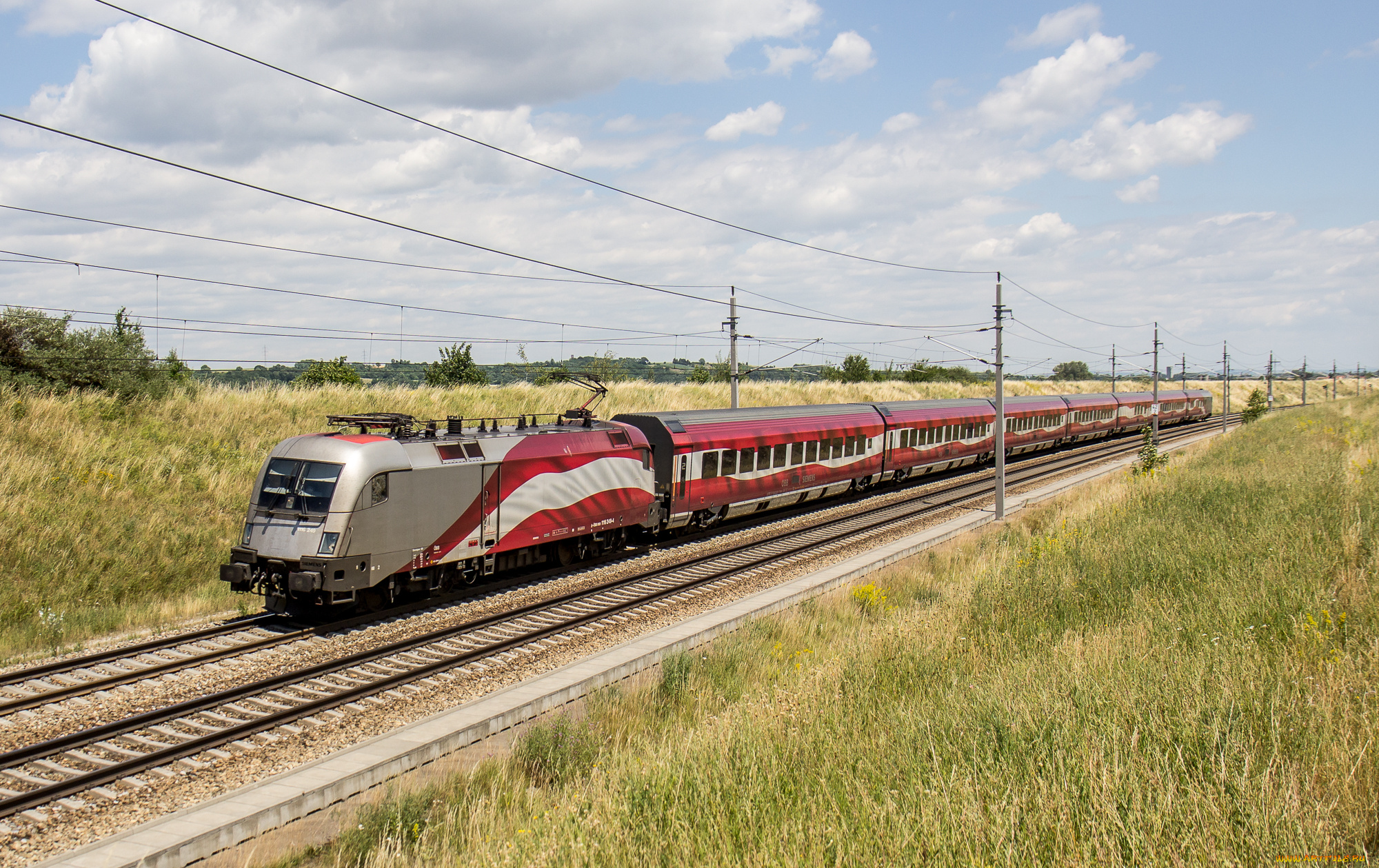 техника, электровозы, локомотив, состав