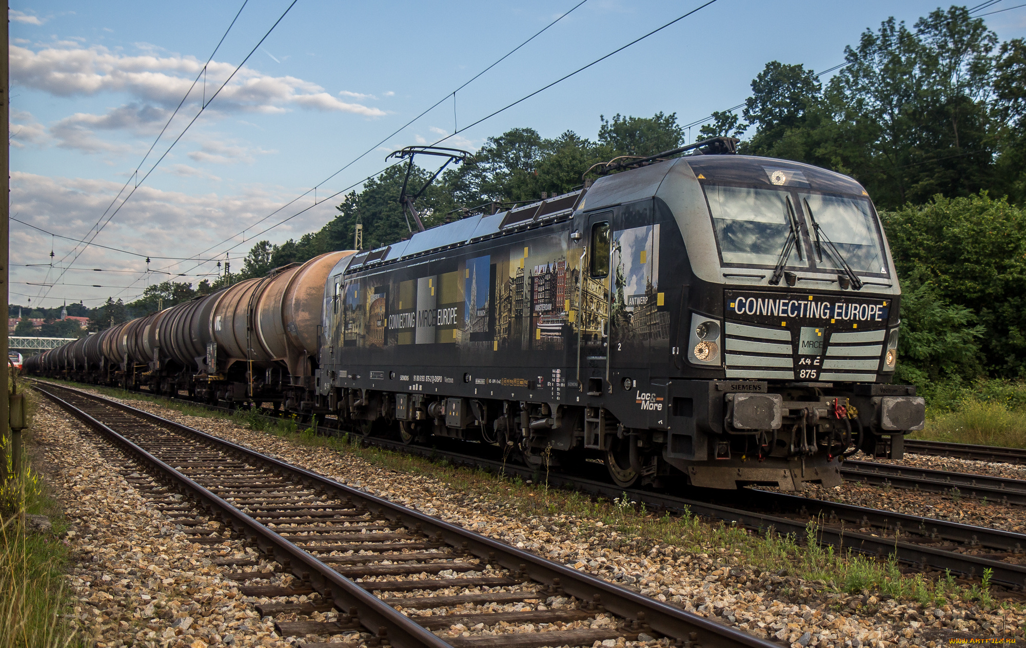 техника, электровозы, локомотив, состав