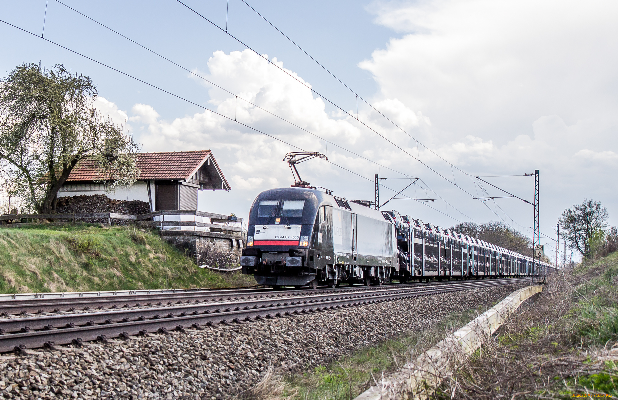 техника, электровозы, локомотив, состав