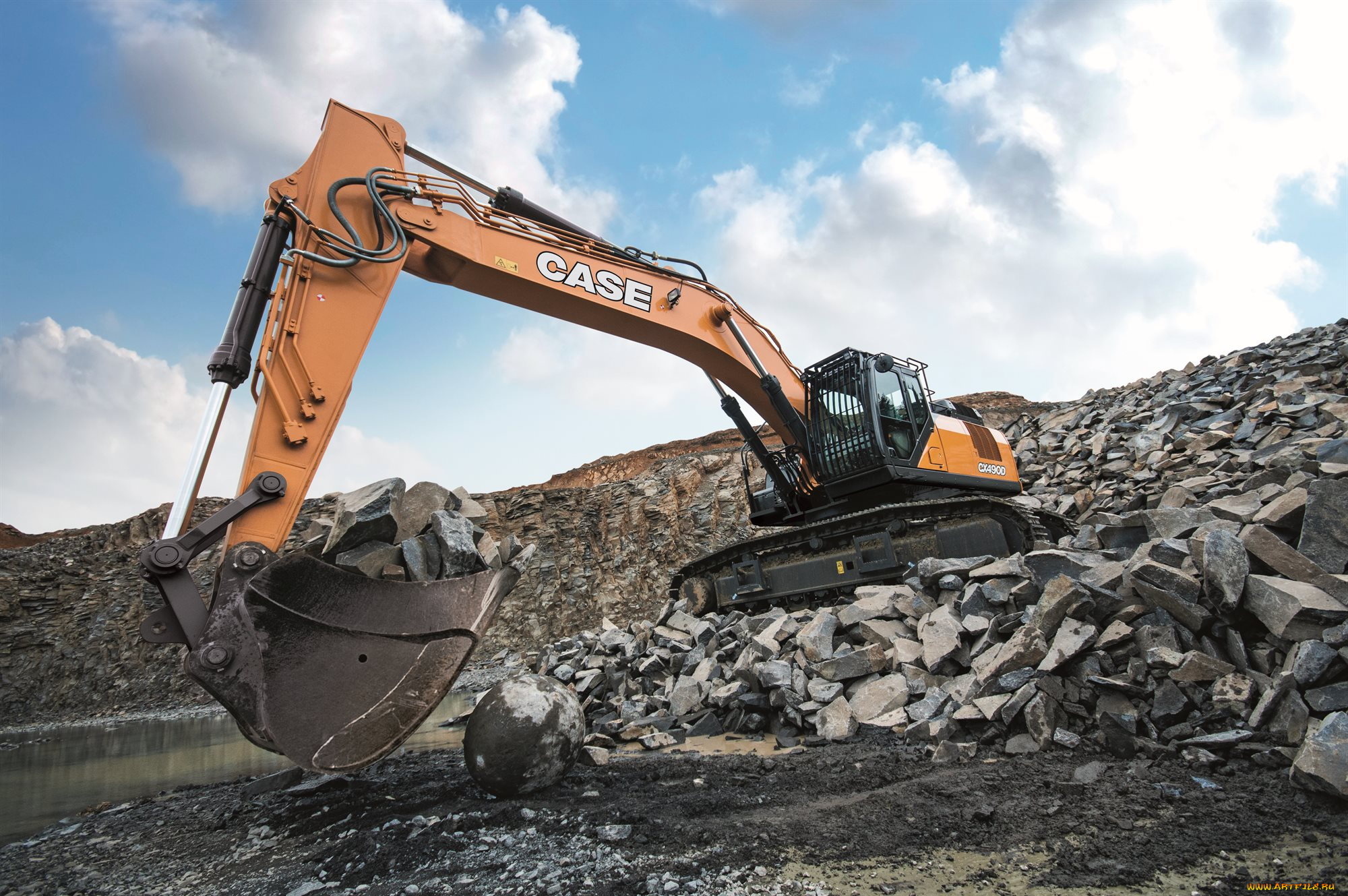 техника, экскаваторы, case