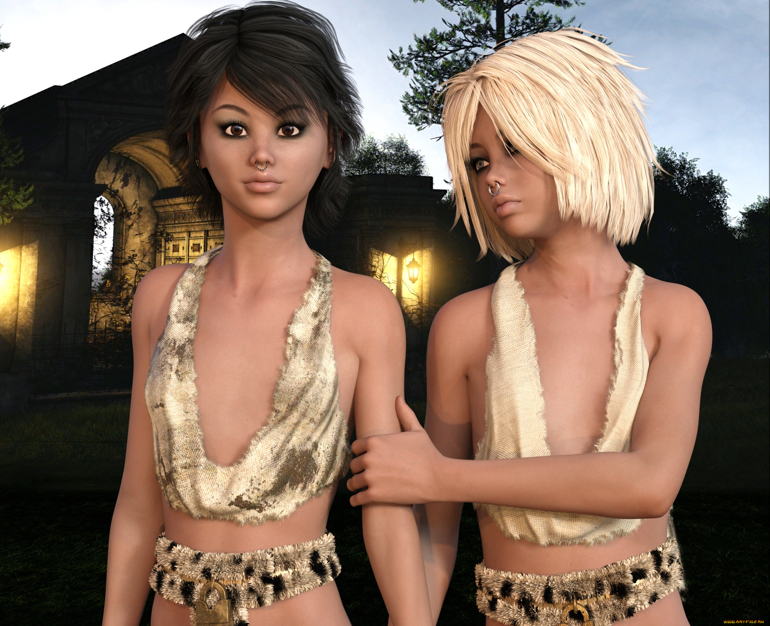 3д, графика, люди, , people, взгляд, девушки, фон